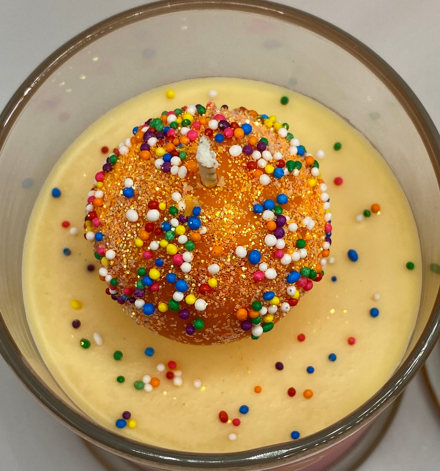 Orange Cake Pop Candles