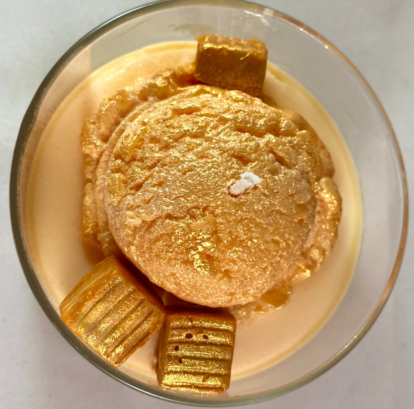 Caramel Ice Creamer Scoop Candle