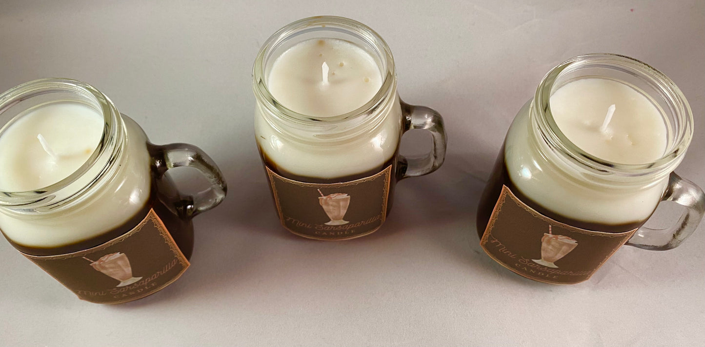 Mini Sarsaparilla Candles