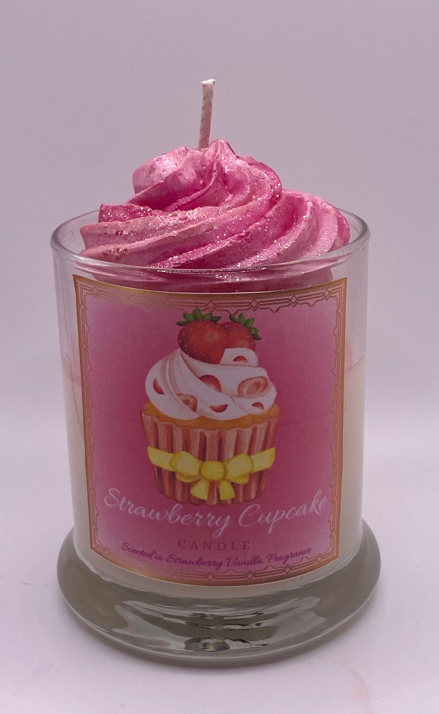 Strawberry Cupcake Candle