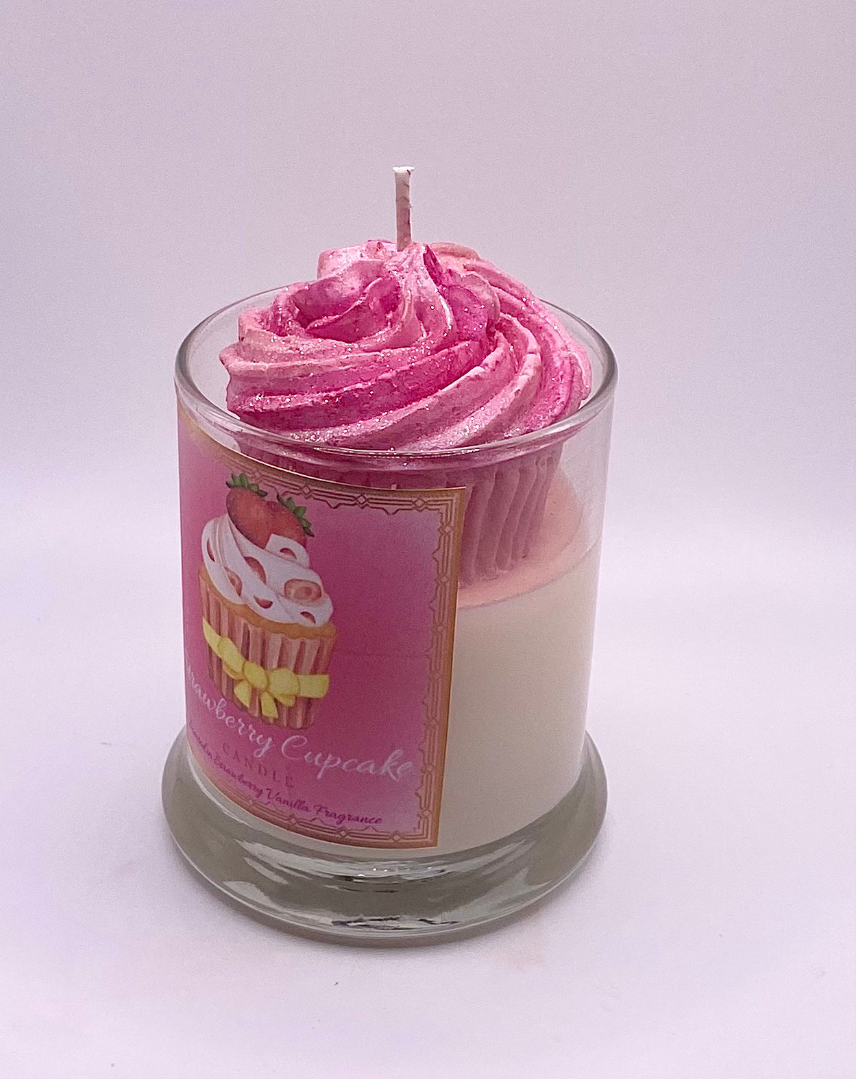 Strawberry Cupcake Candle