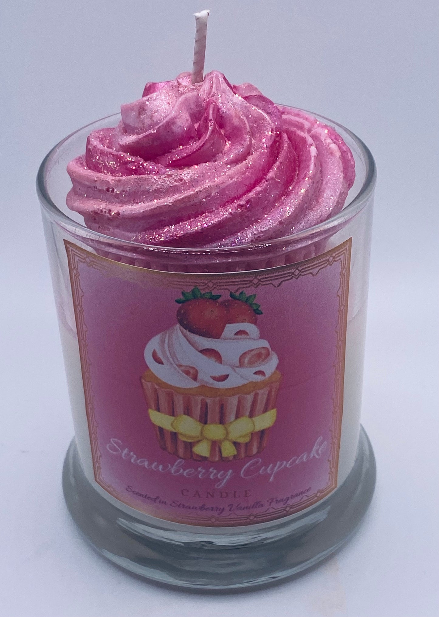 Strawberry Cupcake Candle