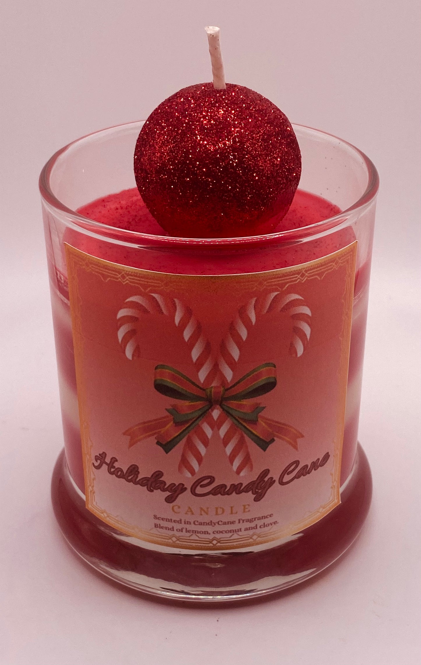 Holiday Candy Cane Candles