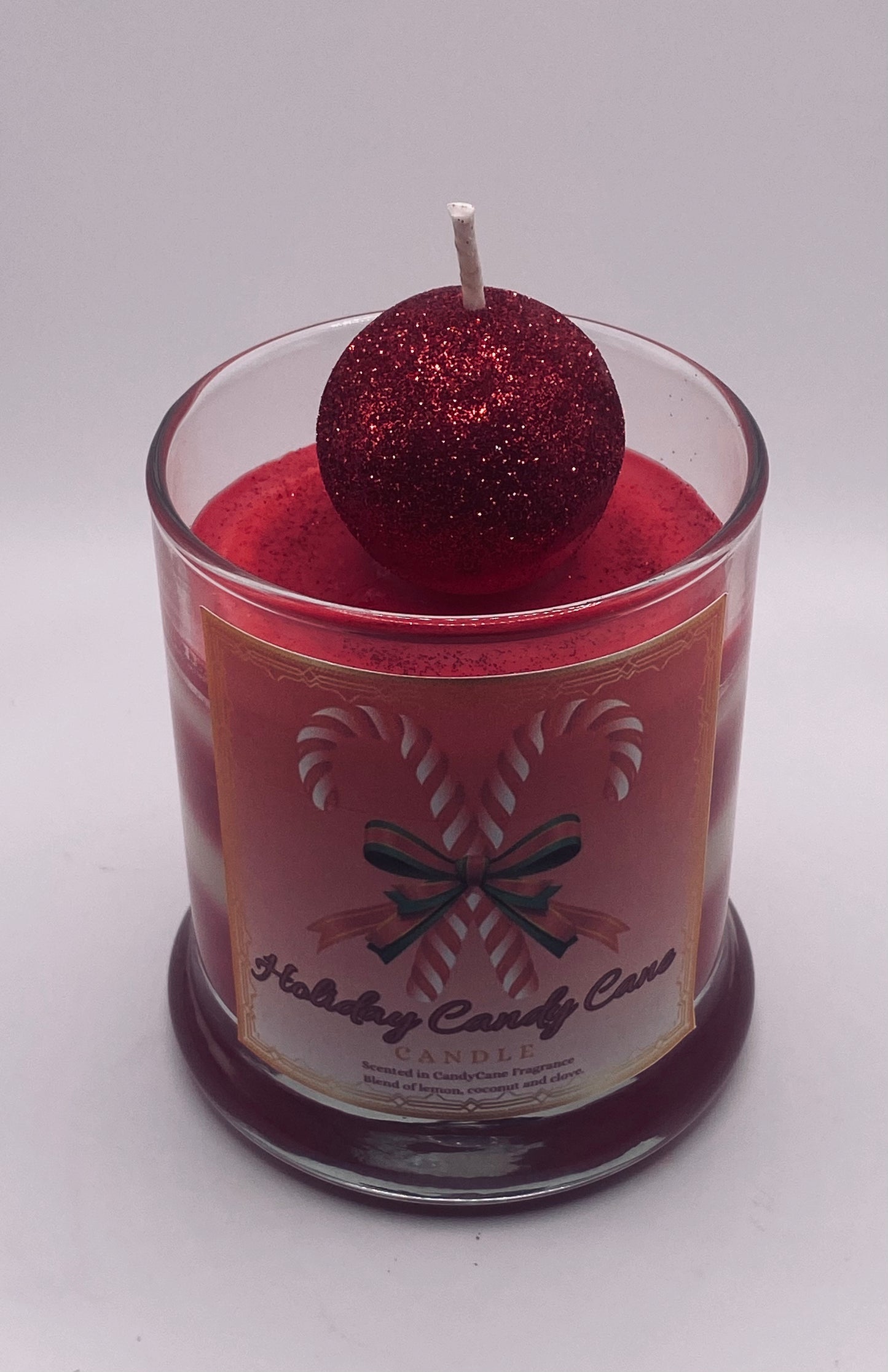 Holiday Candy Cane Candles