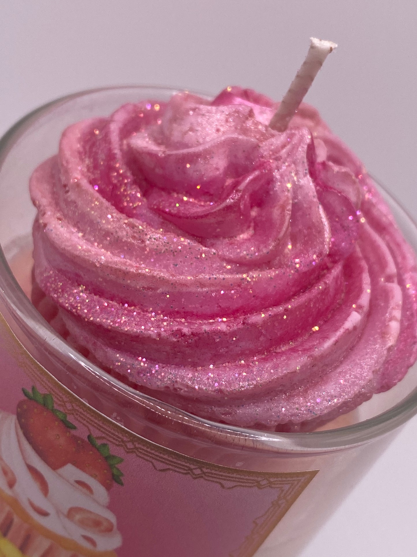 Strawberry Cupcake Candle