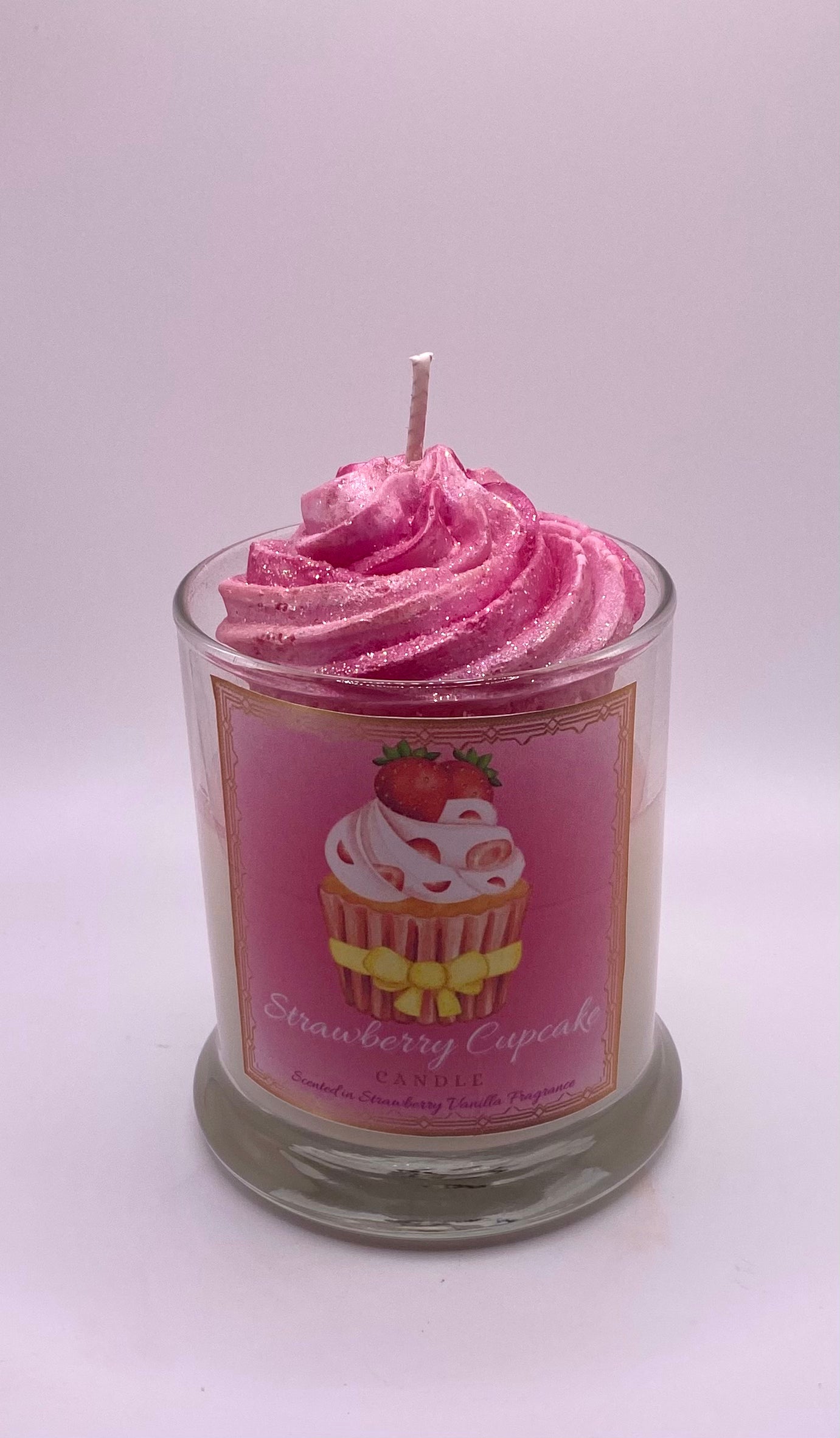 Strawberry Cupcake Candle