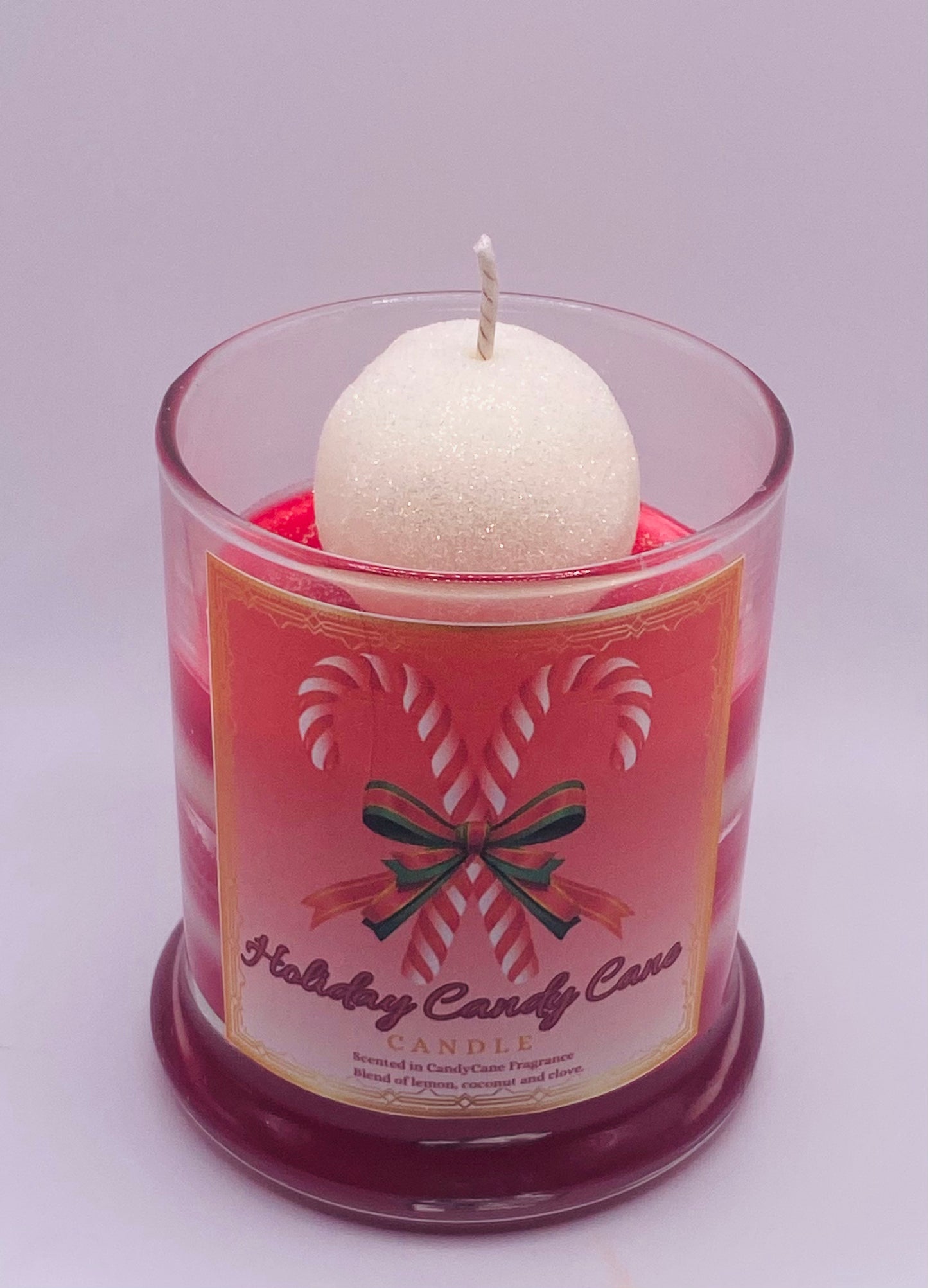 Holiday Candy Cane Candles