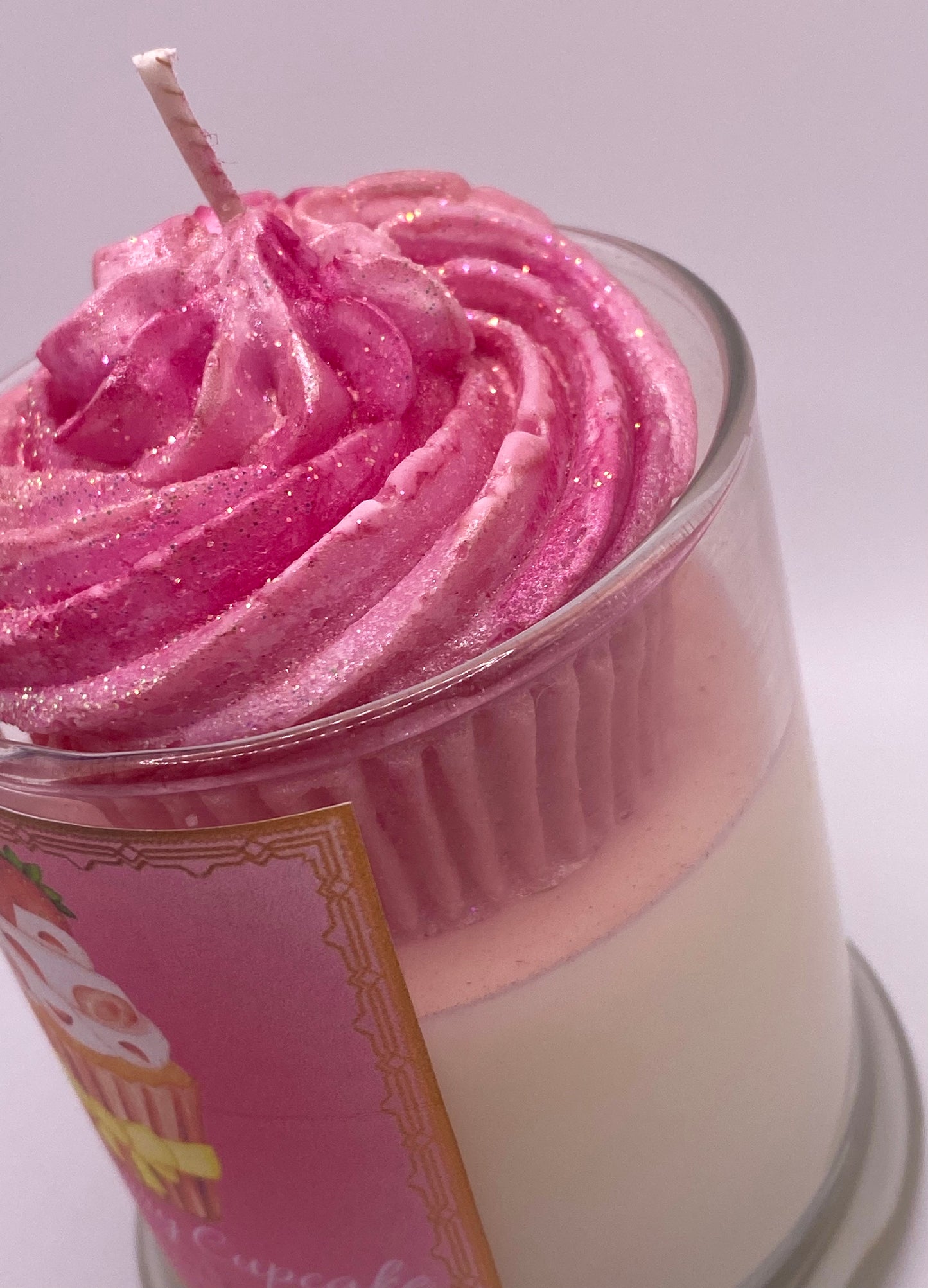 Strawberry Cupcake Candle