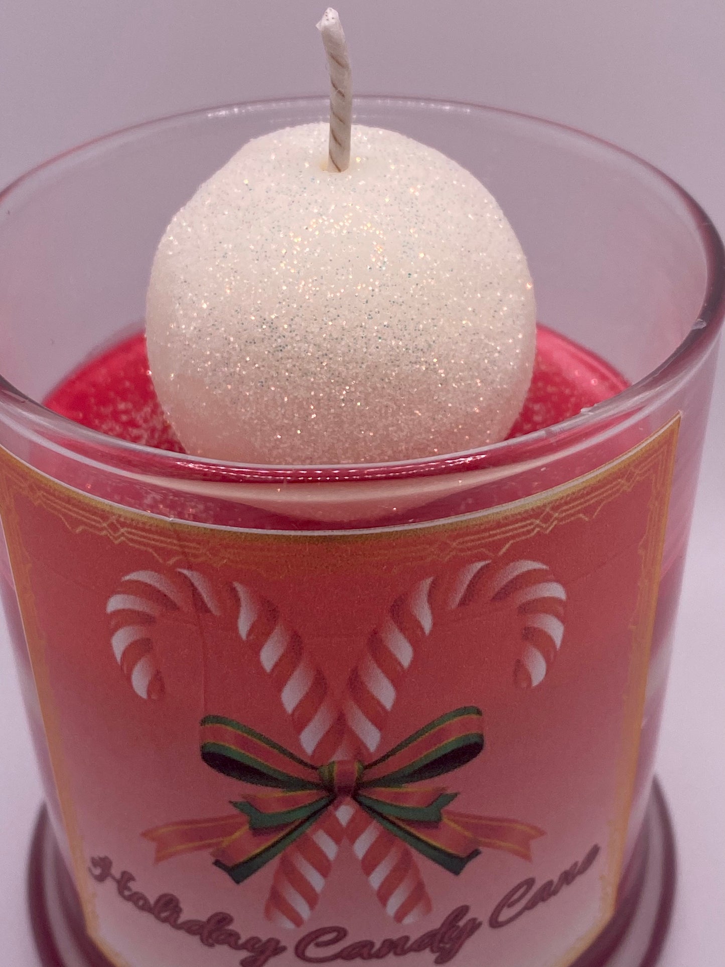 Holiday Candy Cane Candles