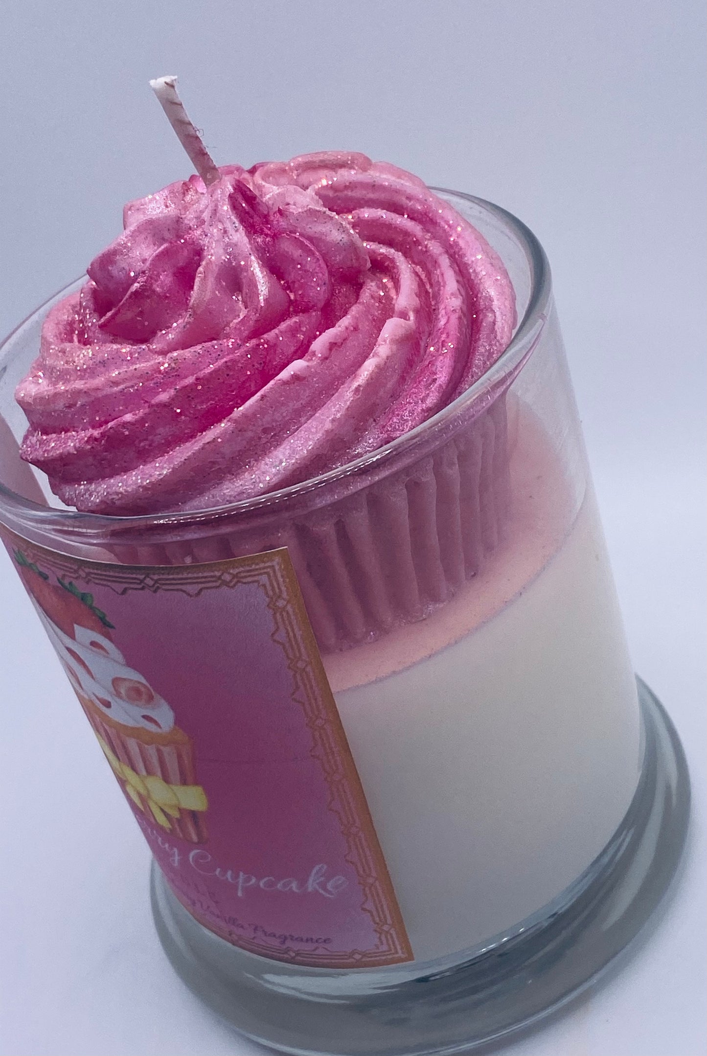 Strawberry Cupcake Candle