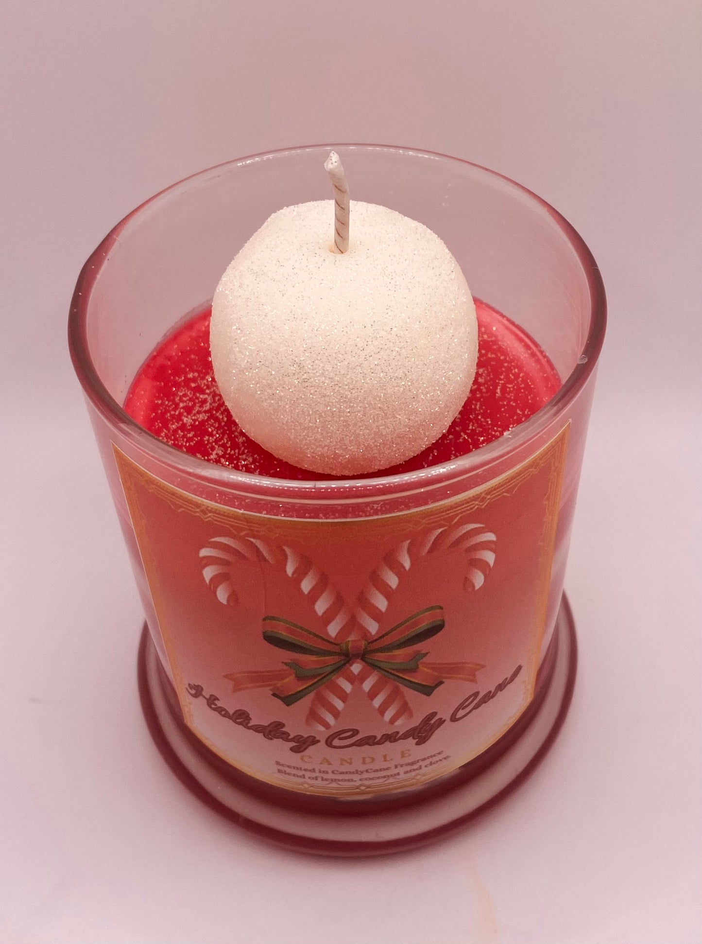 Holiday Candy Cane Candles