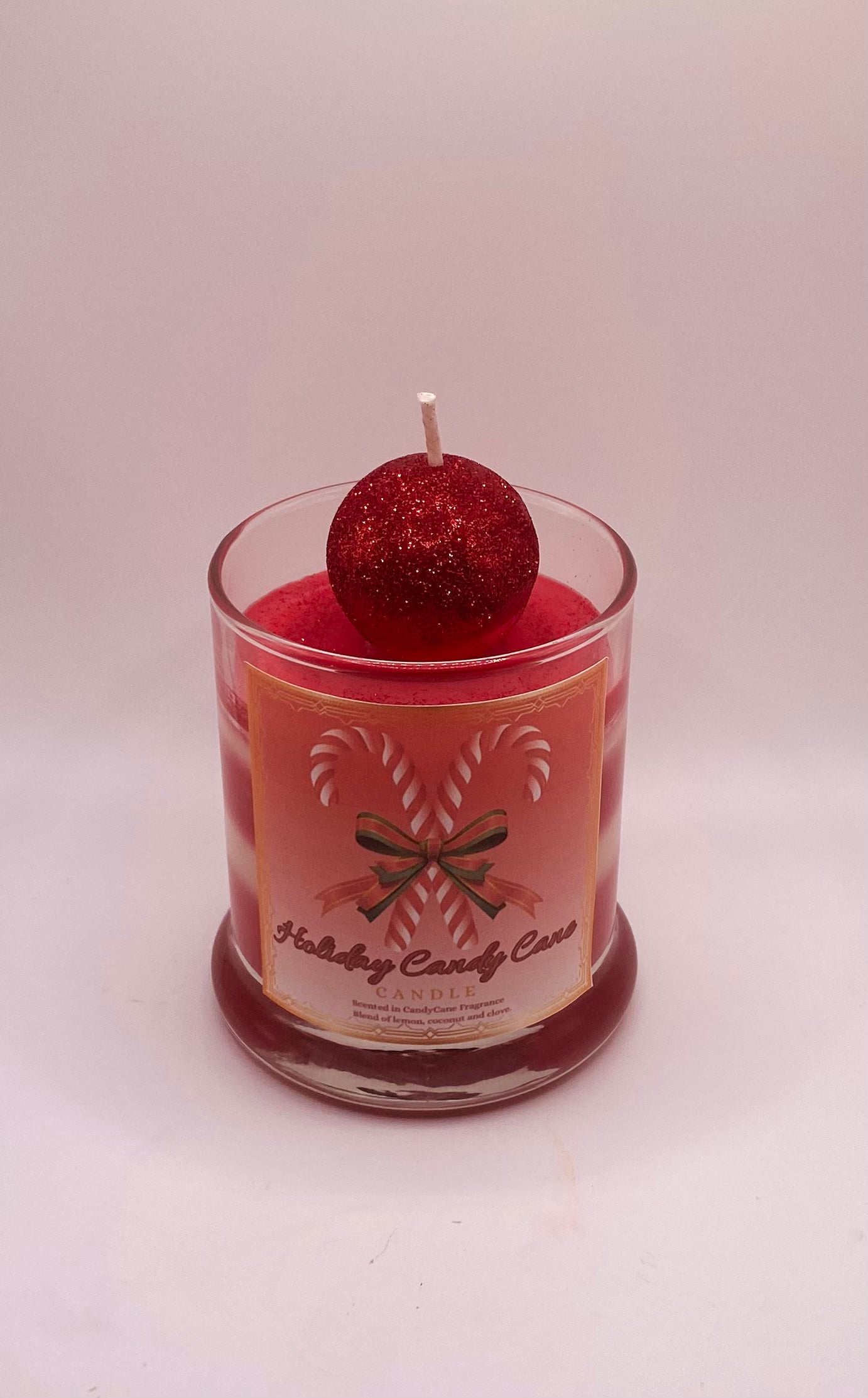 Holiday Candy Cane Candles