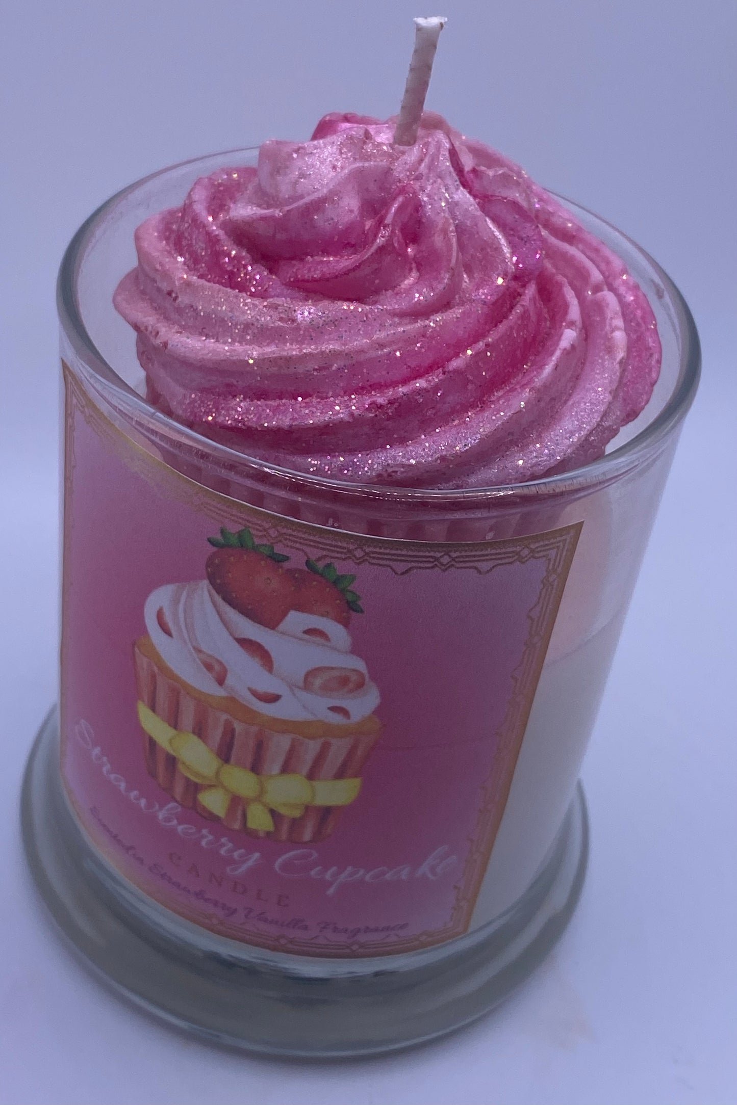 Strawberry Cupcake Candle