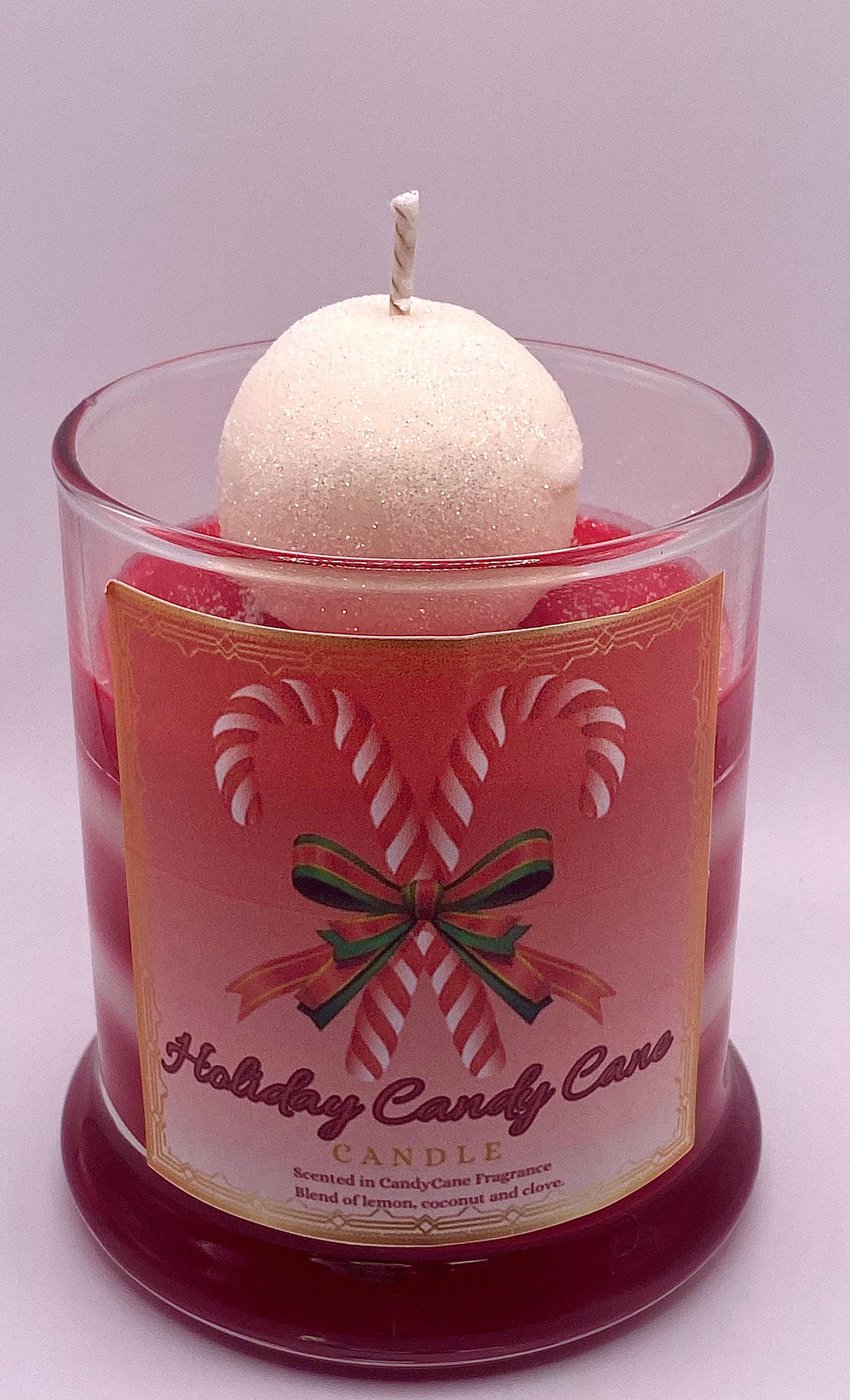 Holiday Candy Cane Candles