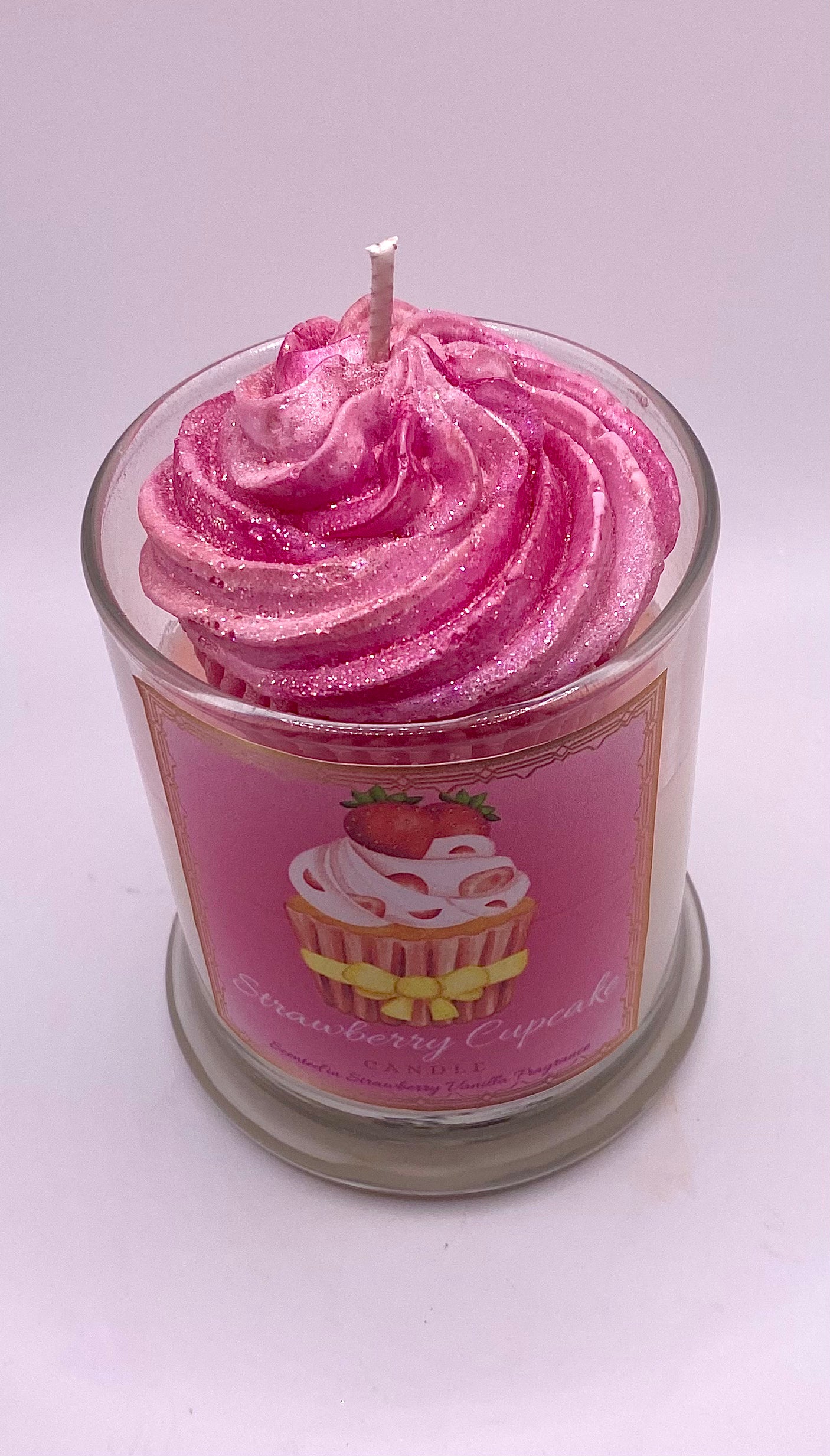 Strawberry Cupcake Candle