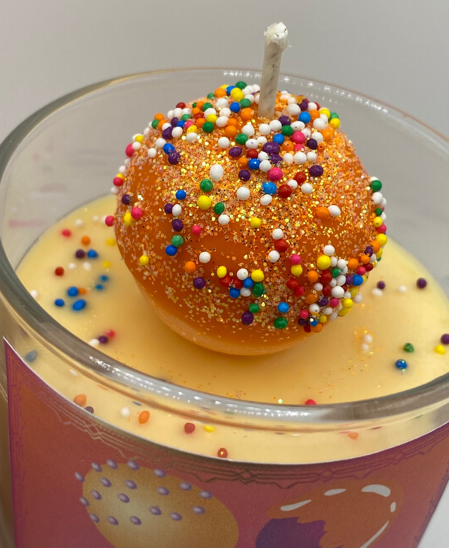 Orange Cake Pop Candles