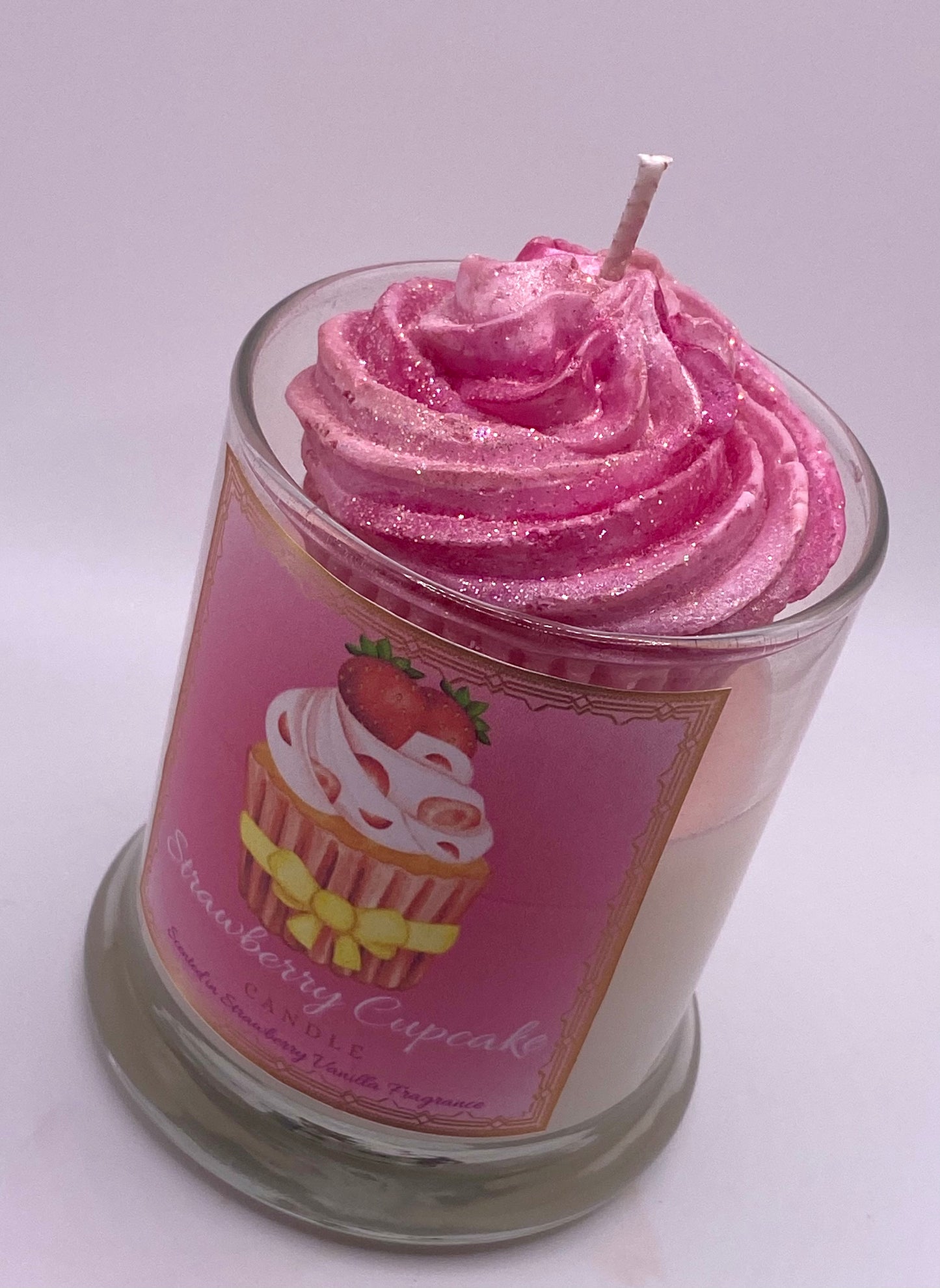 Strawberry Cupcake Candle