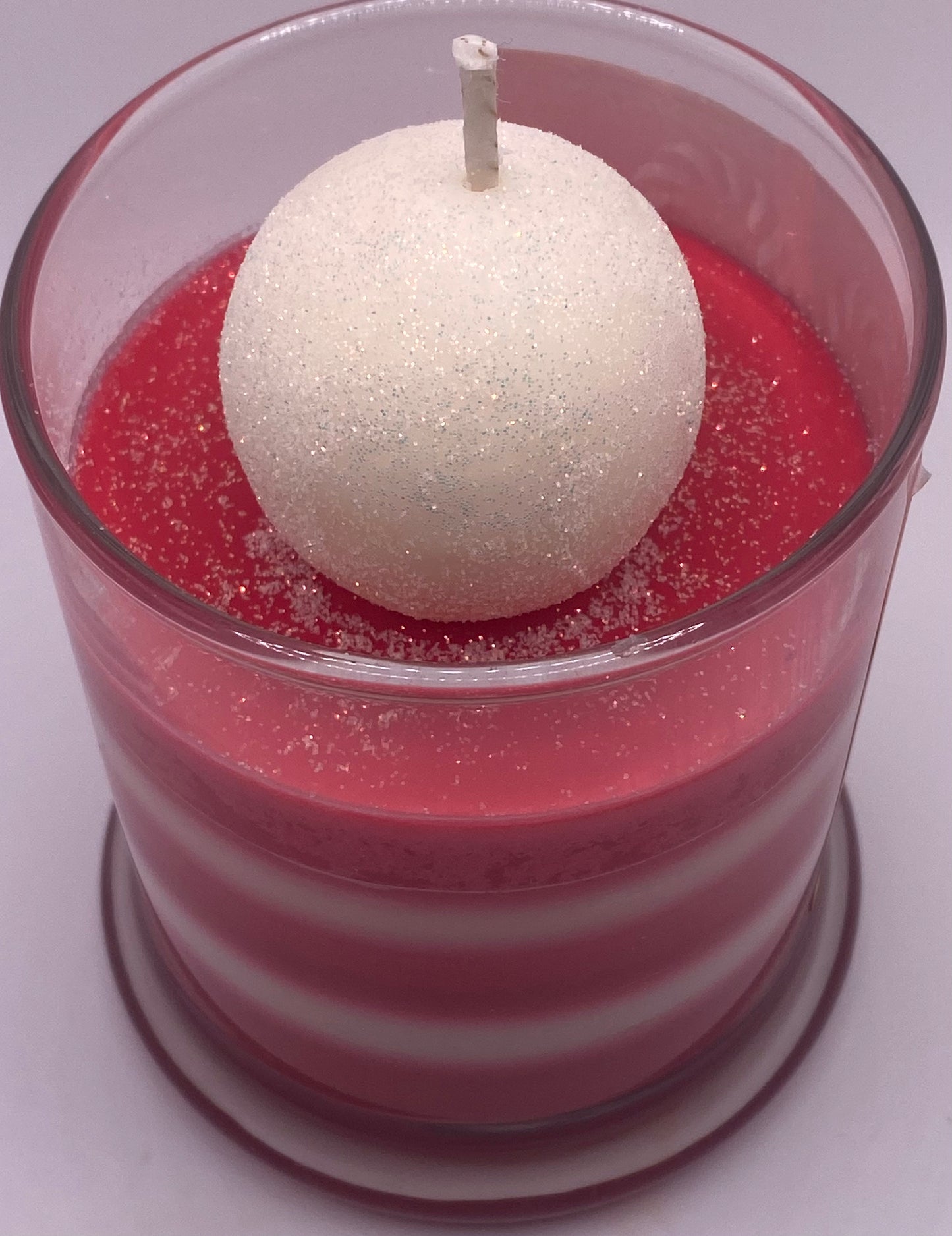 Holiday Candy Cane Candles