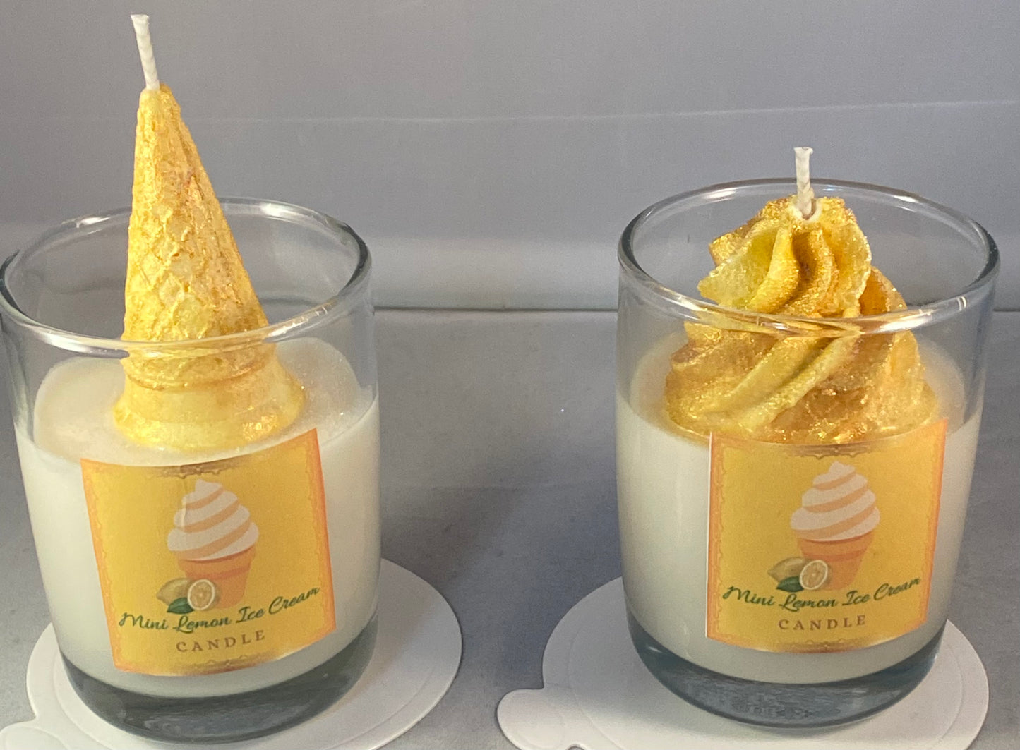 Mini Lemon Ice Cream Candle