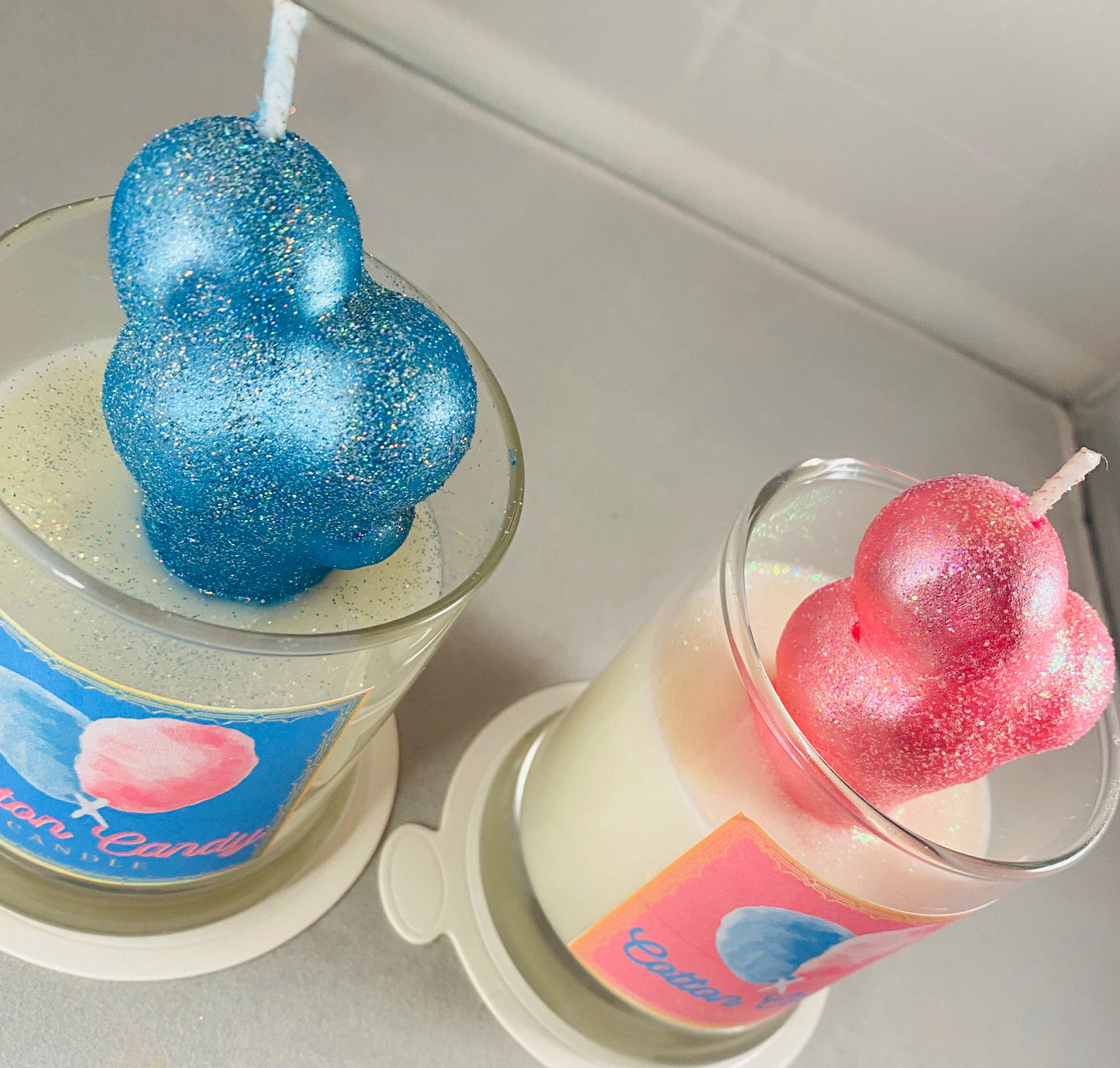 Cotton Candy Candles