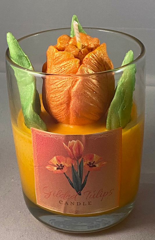 Gilded Tulips (Orange)Candles