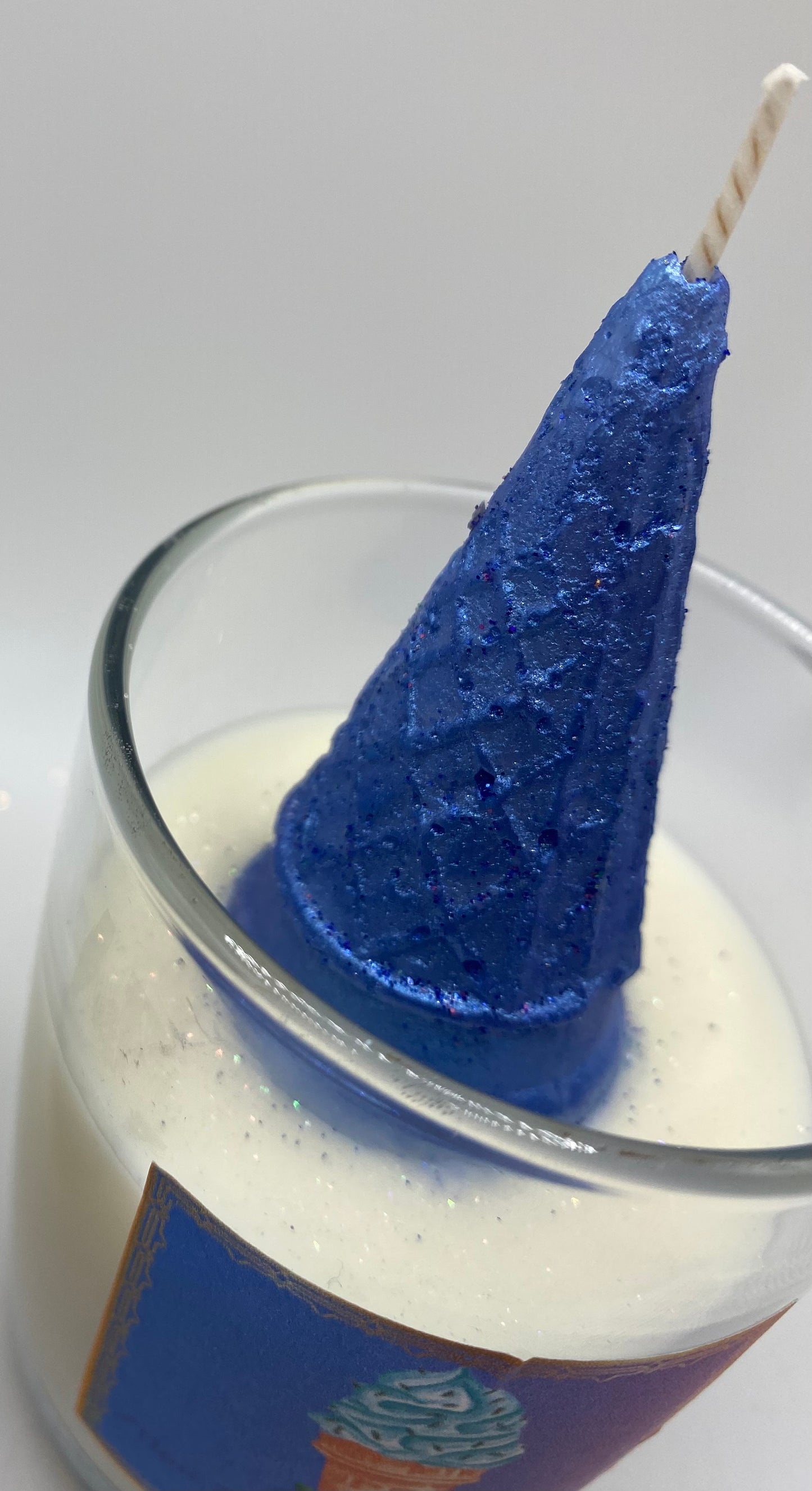 Mini Blueberry Ice Cream Candle