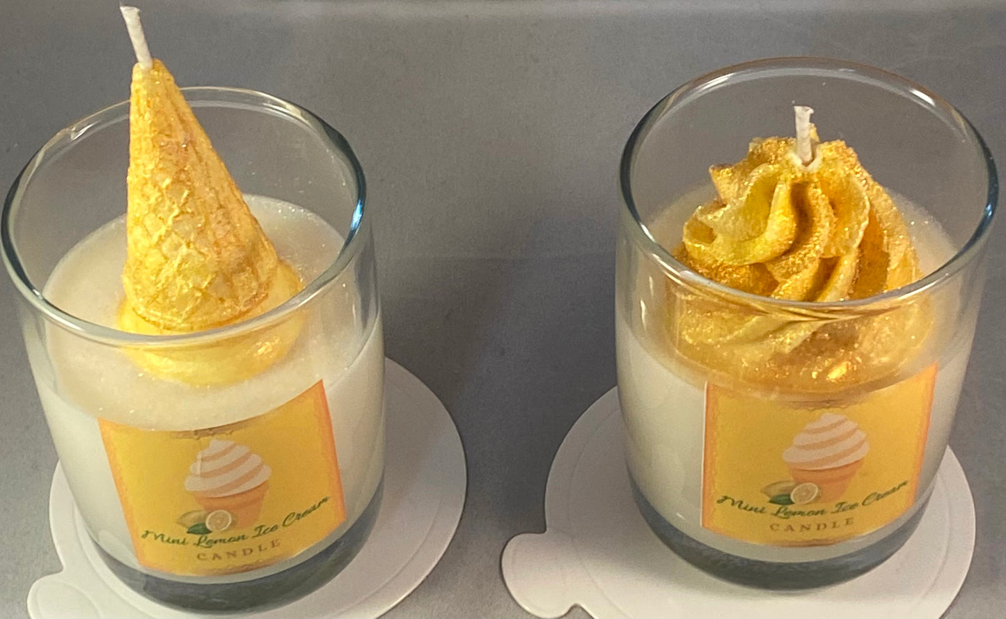 Mini Lemon Ice Cream Candle