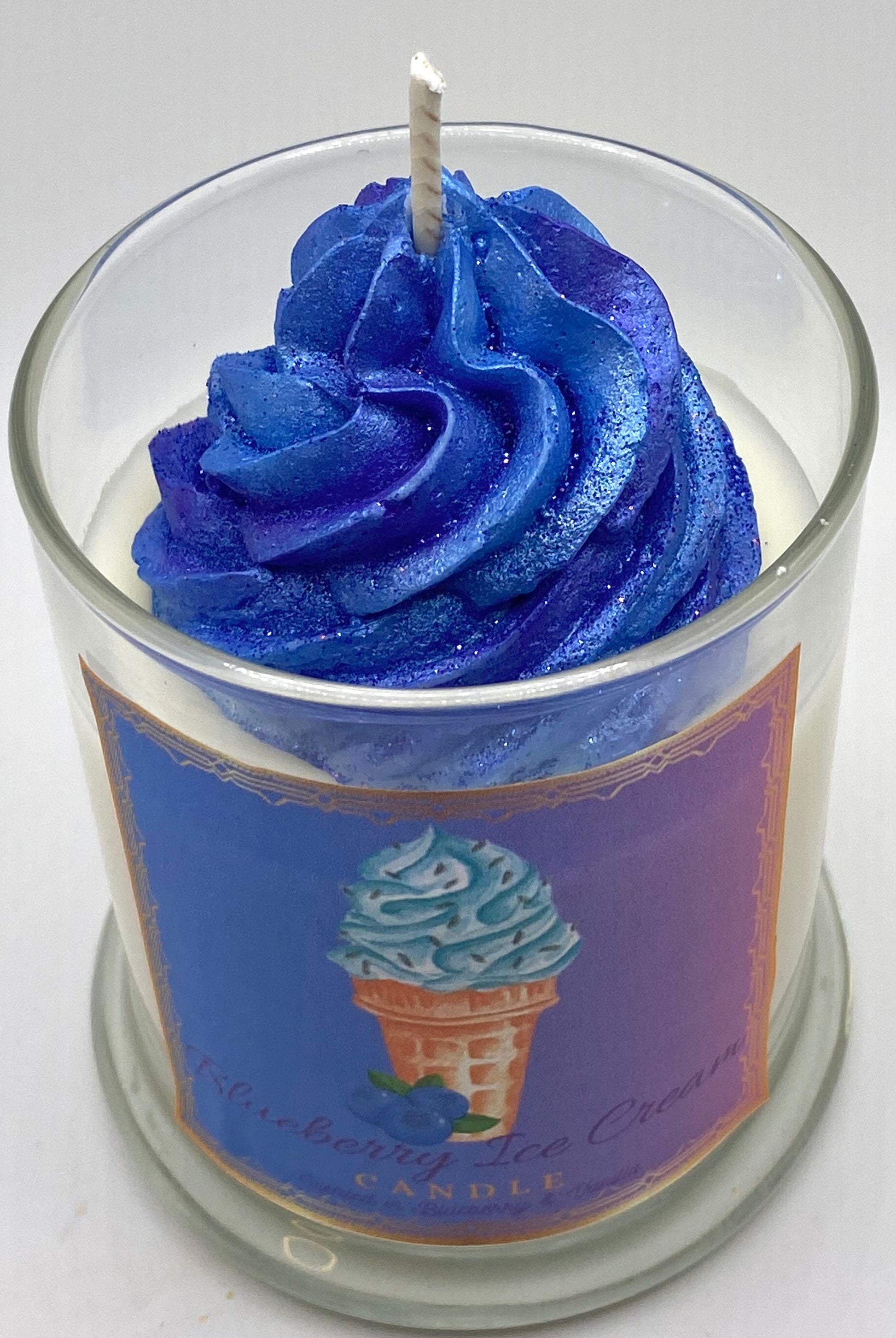 Blueberry Ice Cream Candles
