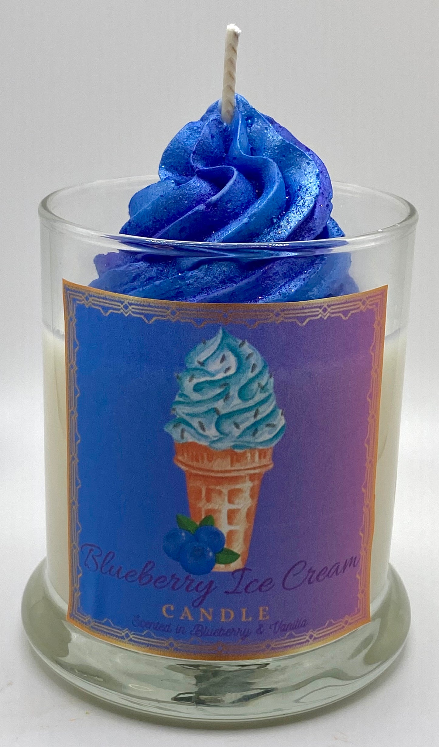 Blueberry Ice Cream Candles