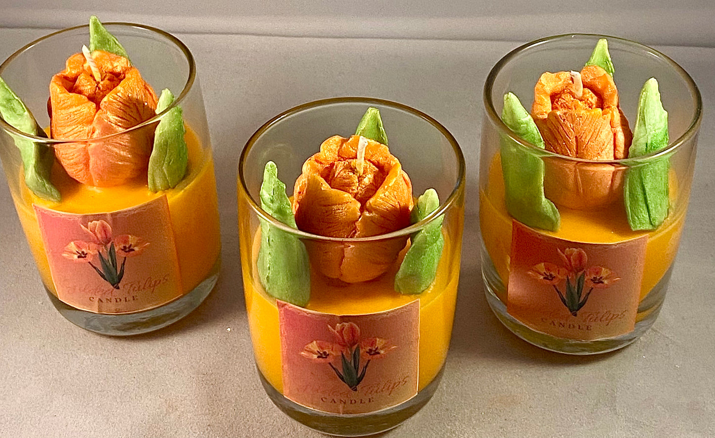 Gilded Tulips (Orange)Candles