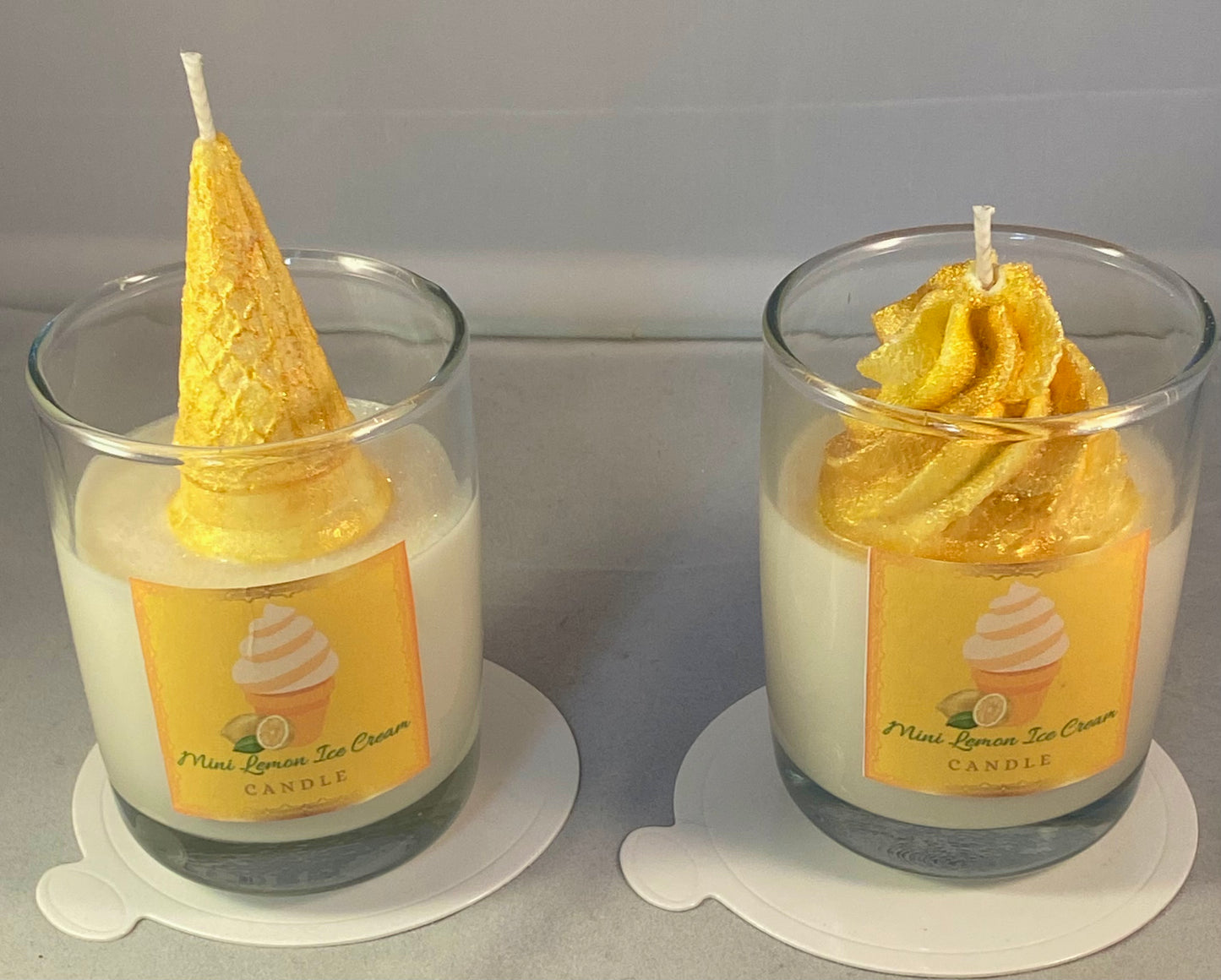 Mini Lemon Ice Cream Candle