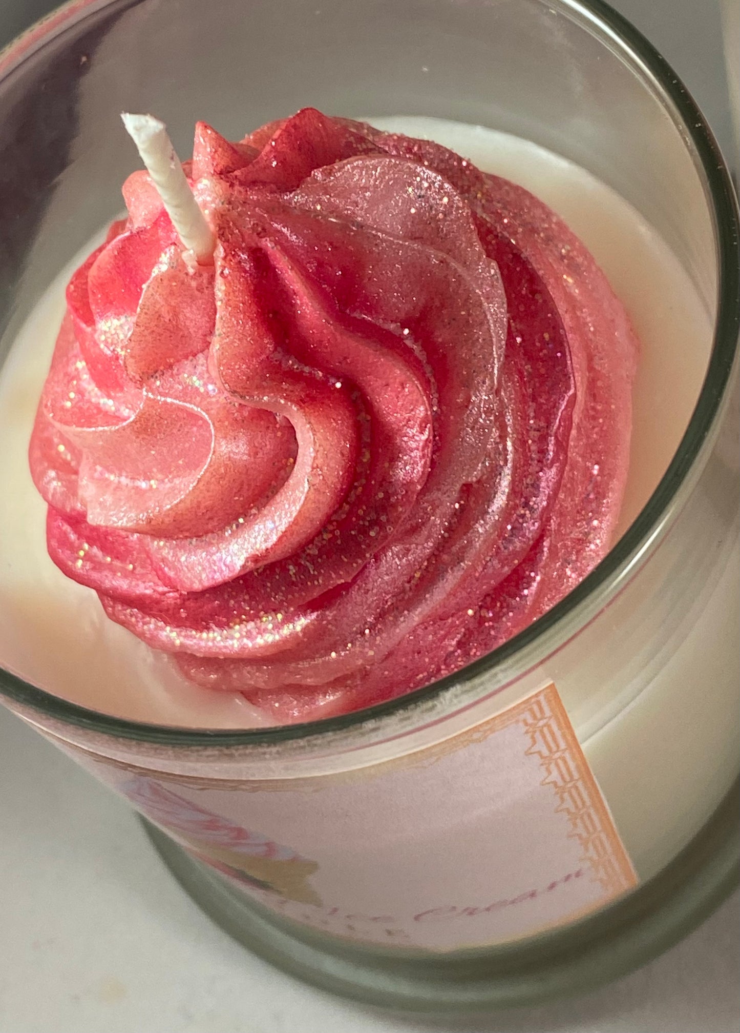 Strawberry Ice Cream Candle