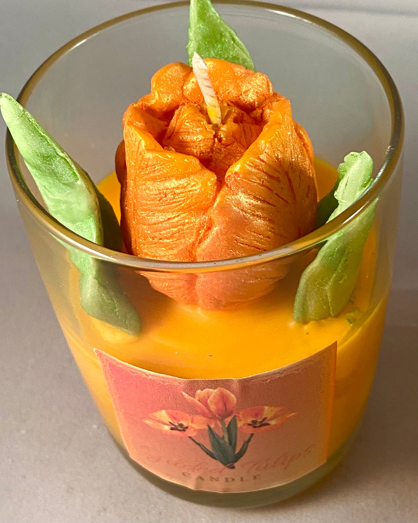 Gilded Tulips (Orange)Candles