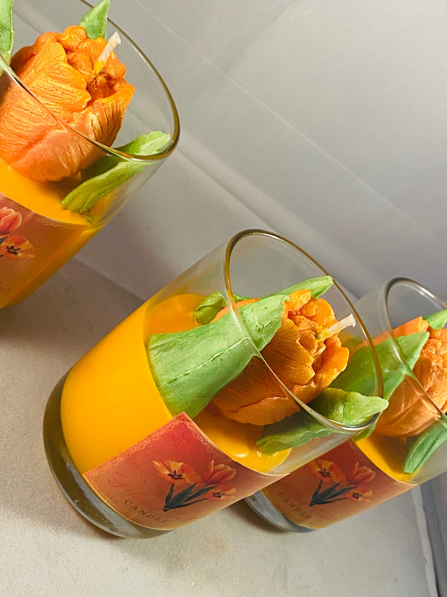 Gilded Tulips (Orange)Candles