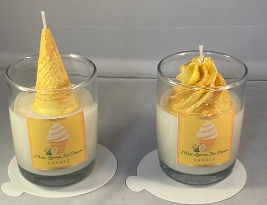 Mini Lemon Ice Cream Candle