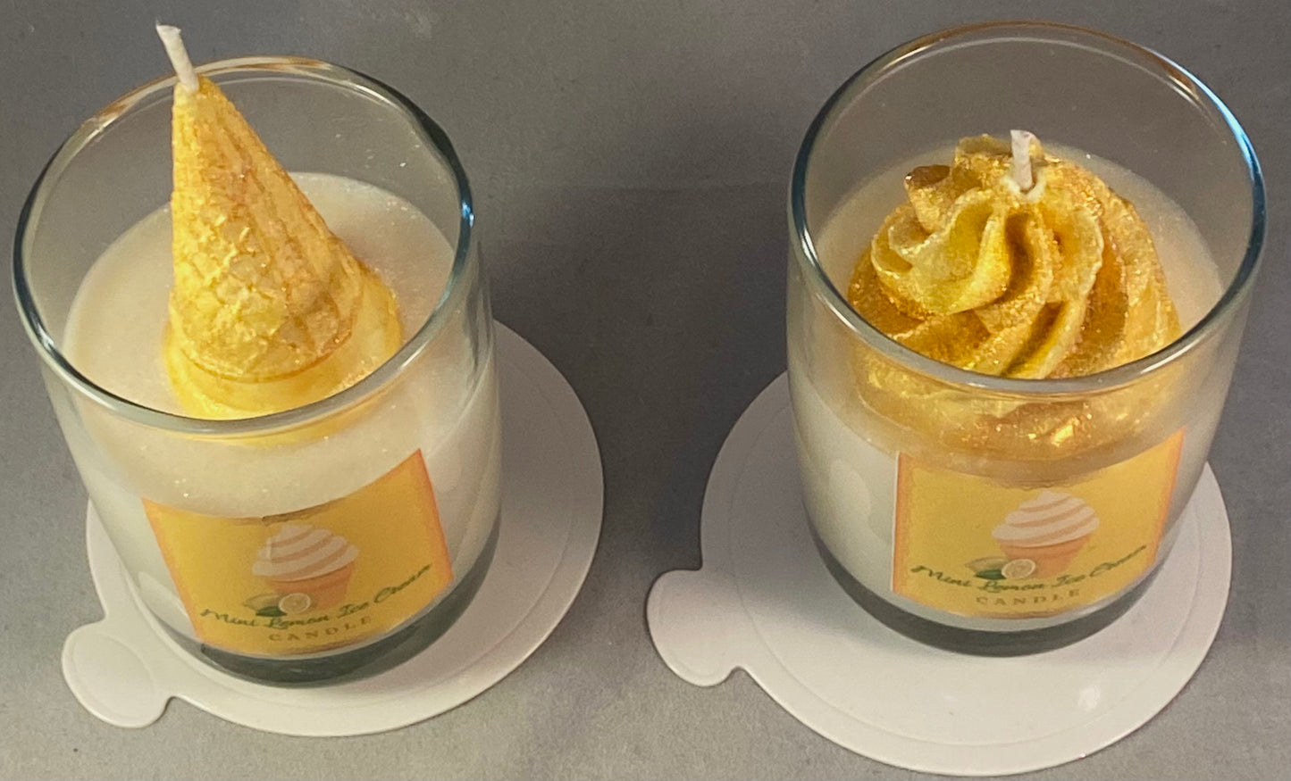 Mini Lemon Ice Cream Candle