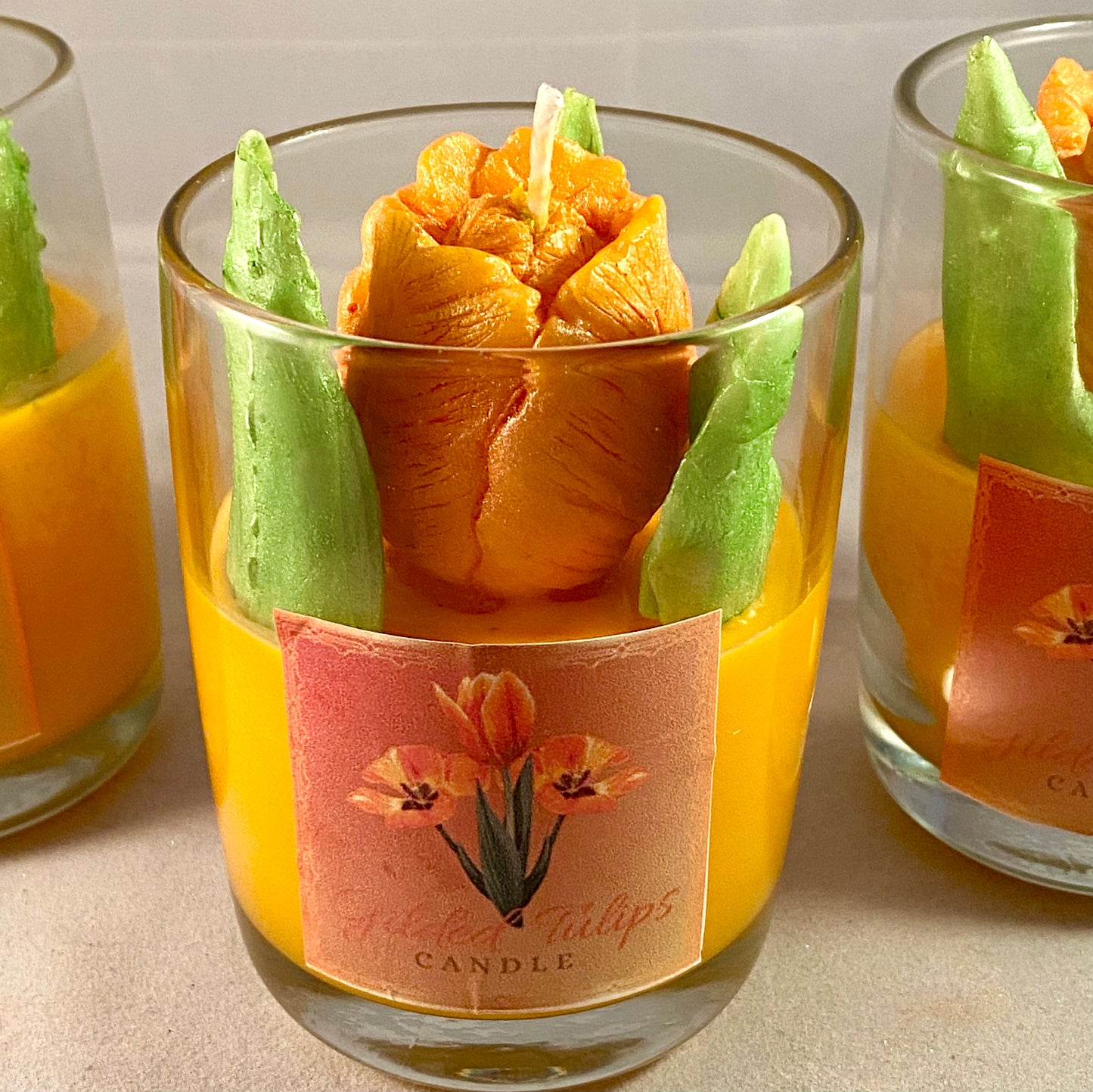 Gilded Tulips (Orange)Candles