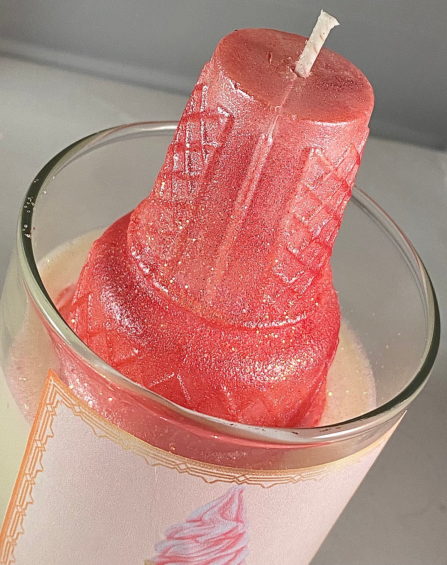 Strawberry Ice Cream Candle