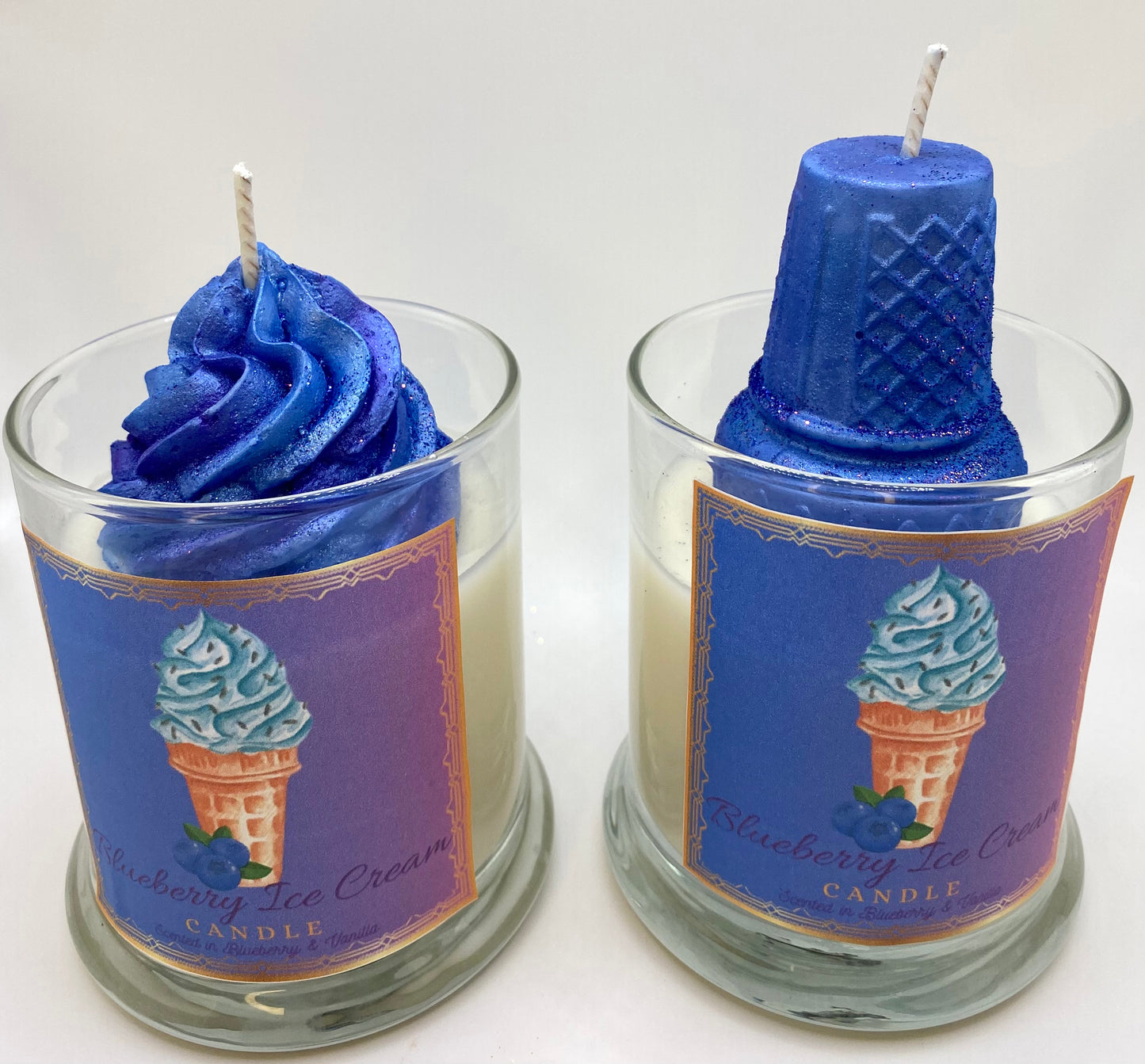 Blueberry Ice Cream Candles