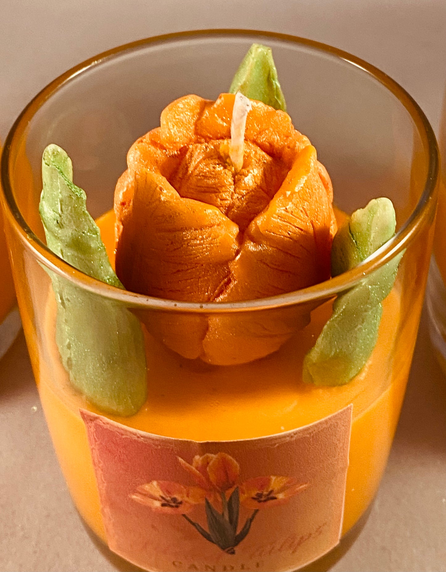 Gilded Tulips (Orange)Candles