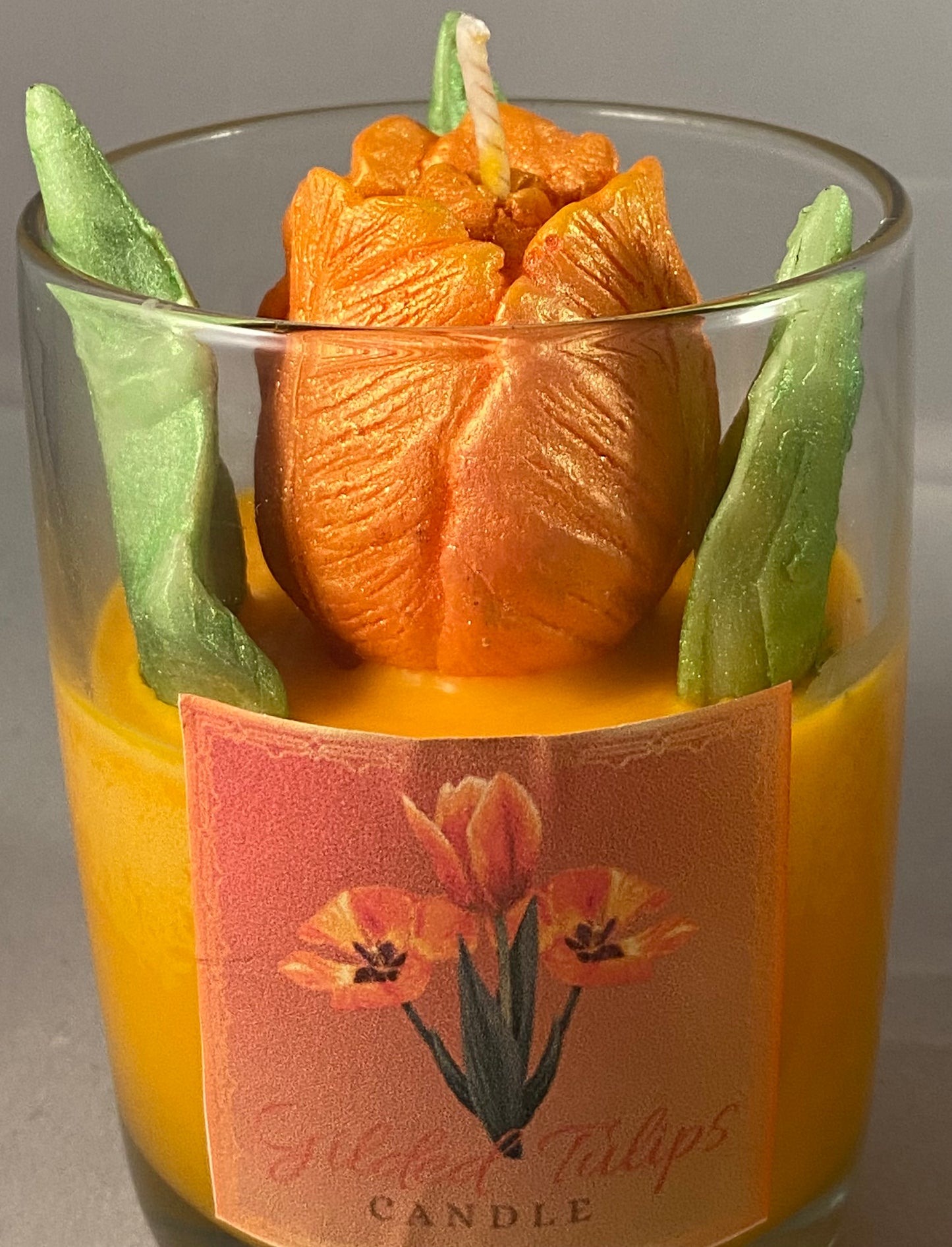 Gilded Tulips (Orange)Candles