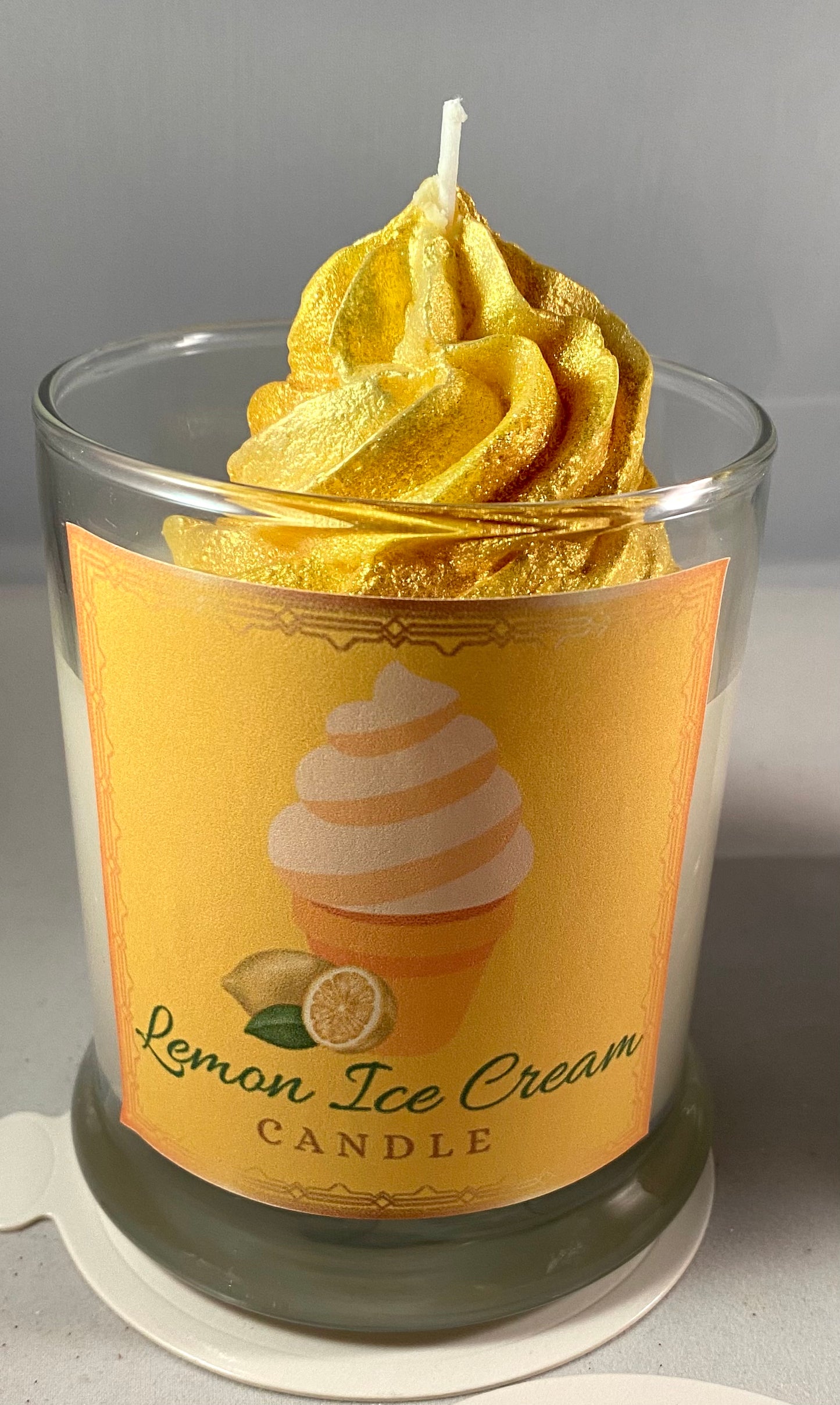 Lemon Ice Cream Candle