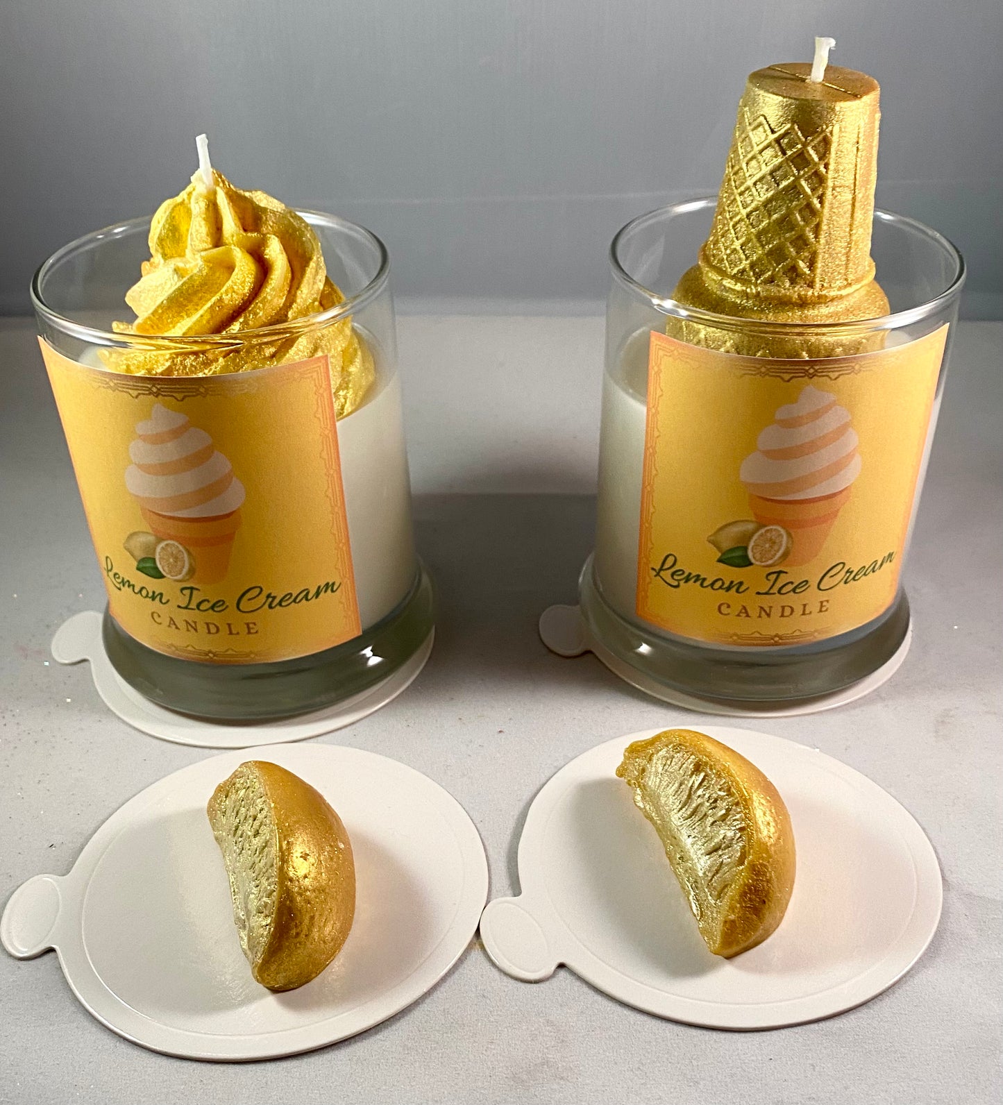 Lemon Ice Cream Candle