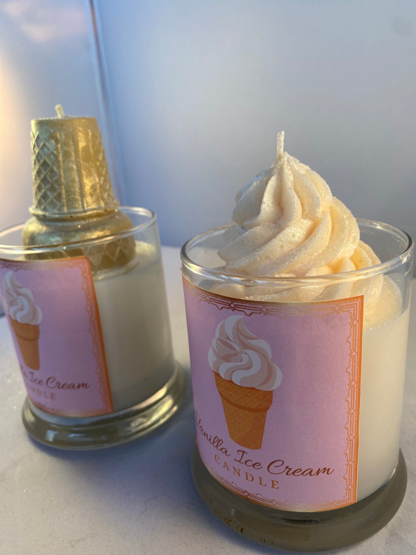 Vanilla Ice Cream Candle