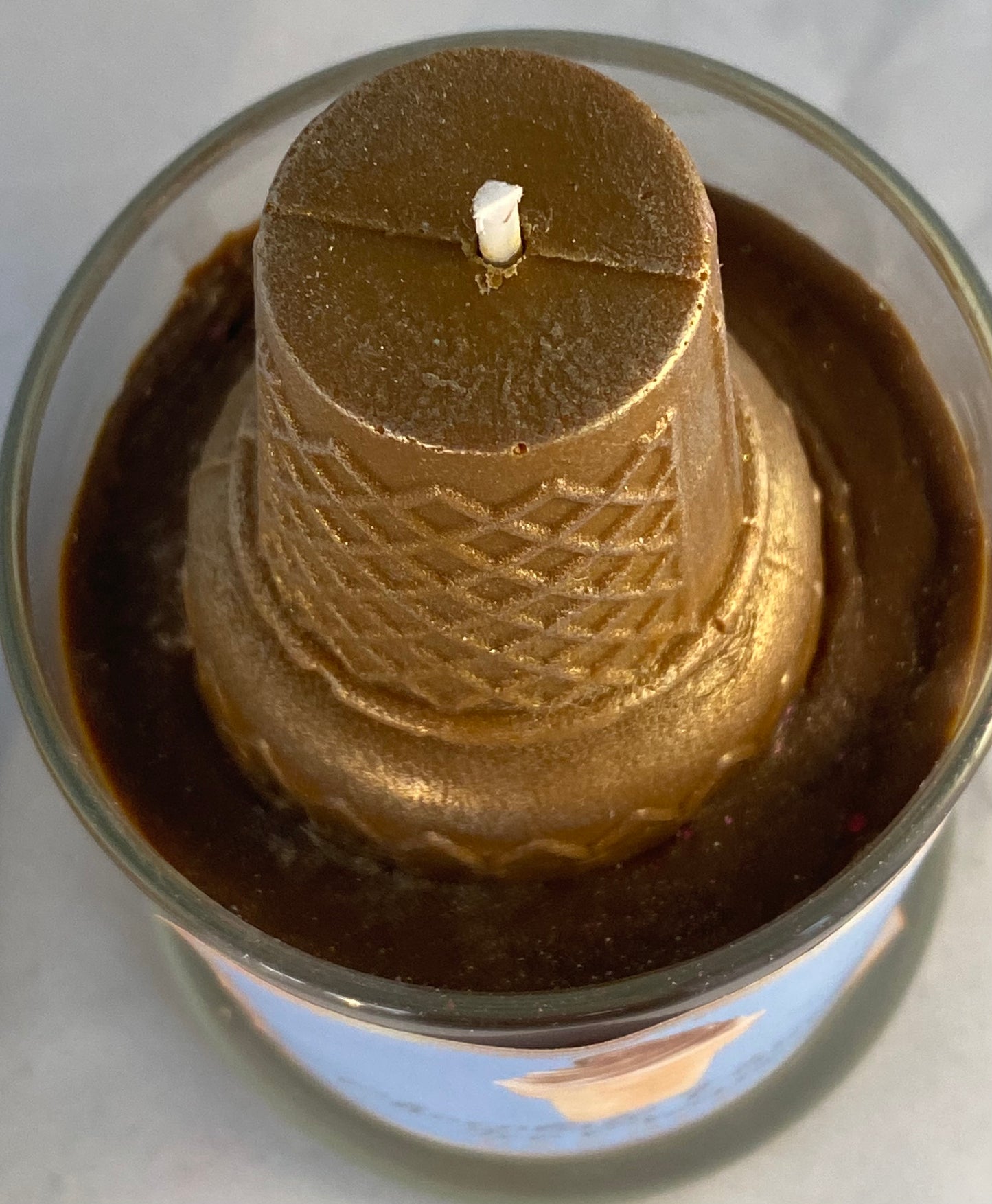 Chocolate Vanilla Ice Cream Candle