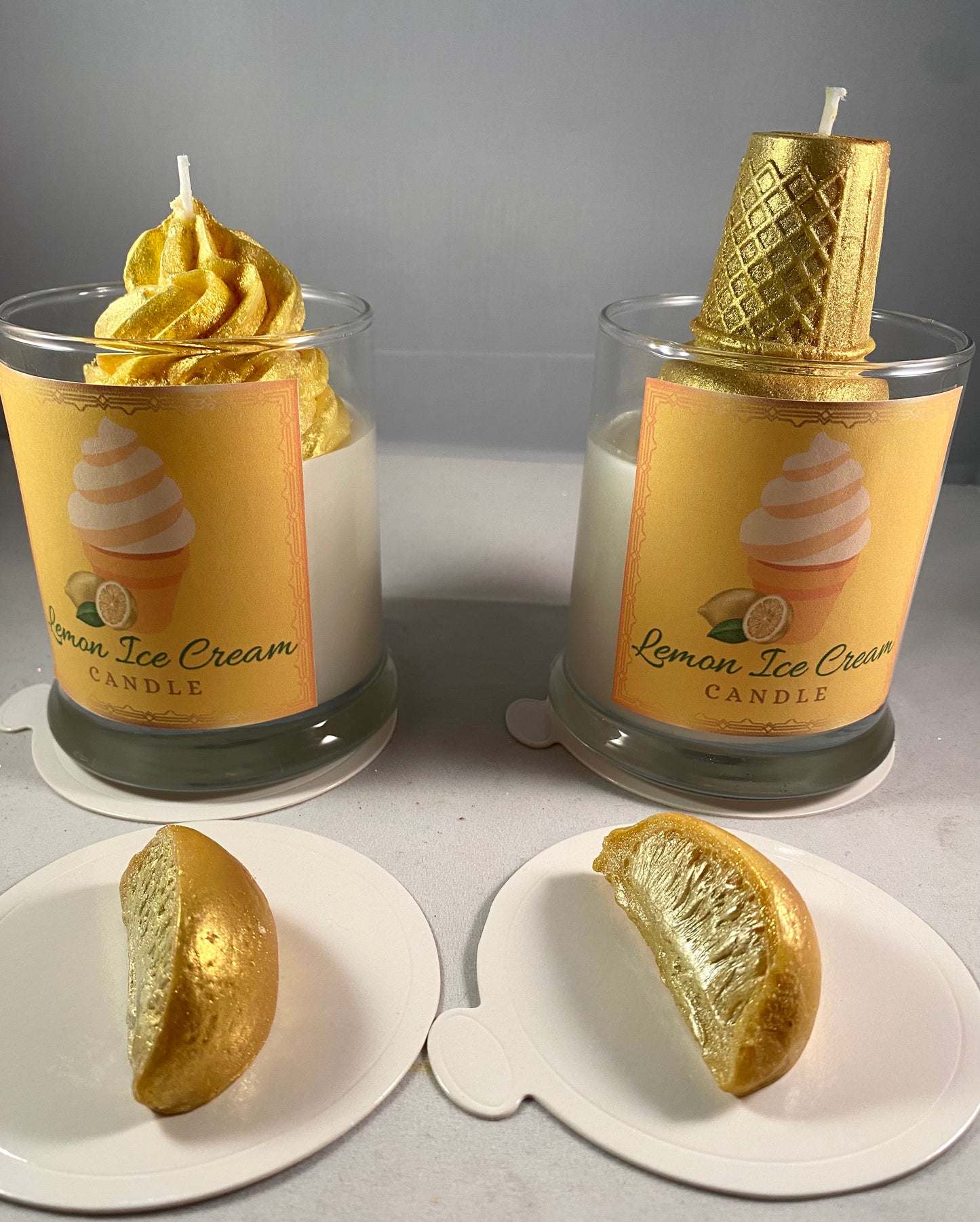 Lemon Ice Cream Candle