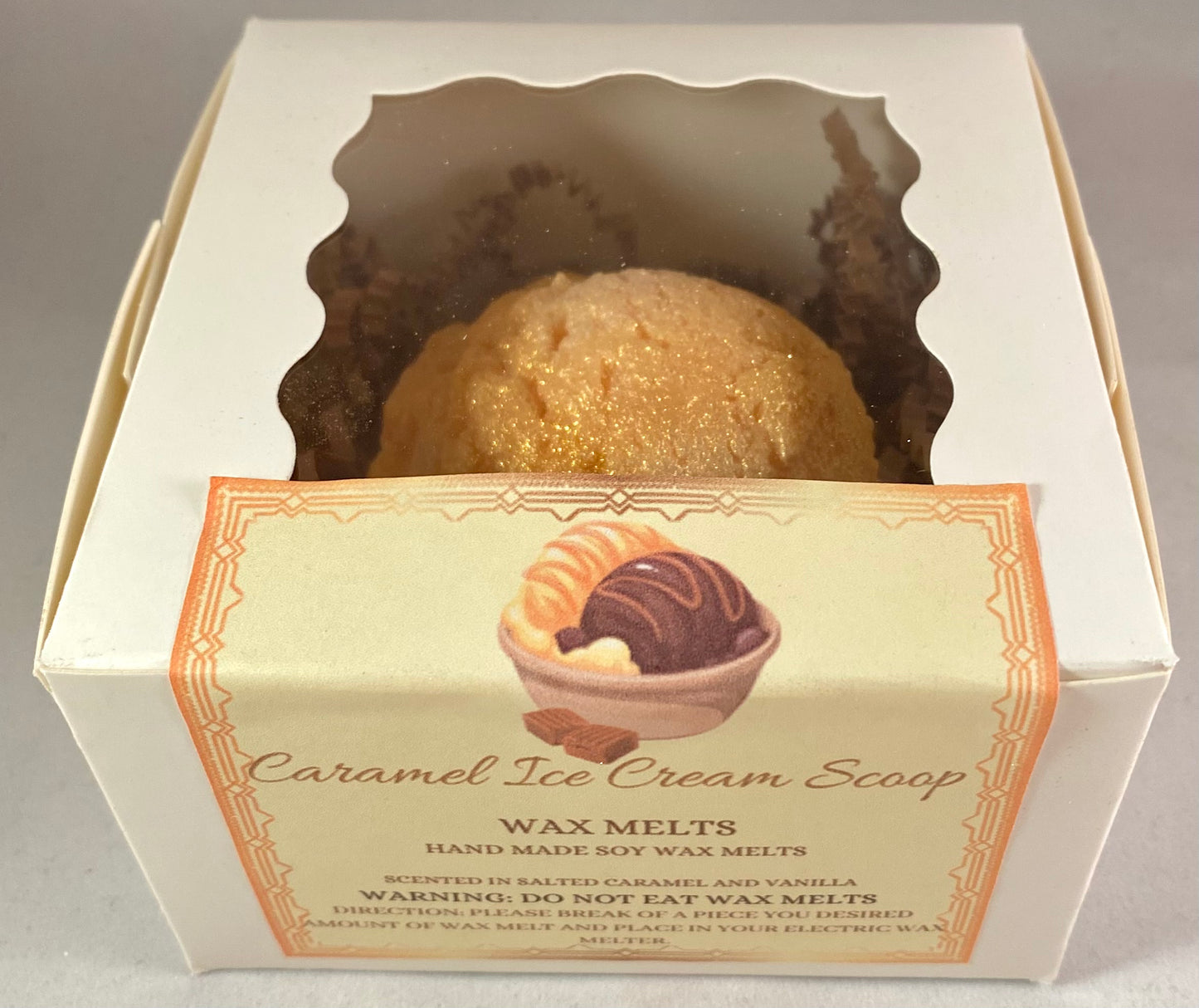 Caramel Ice Cream Scoop Wax Melt