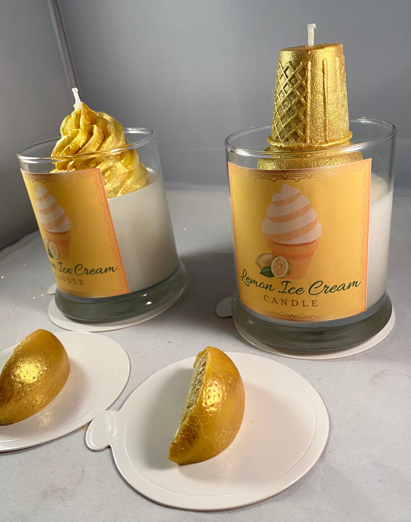 Lemon Ice Cream Candle