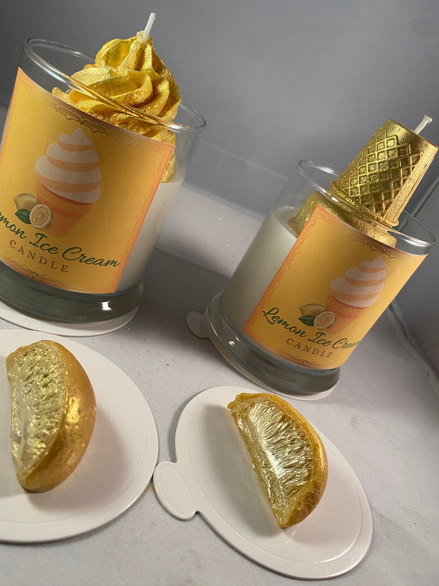 Lemon Ice Cream Candle