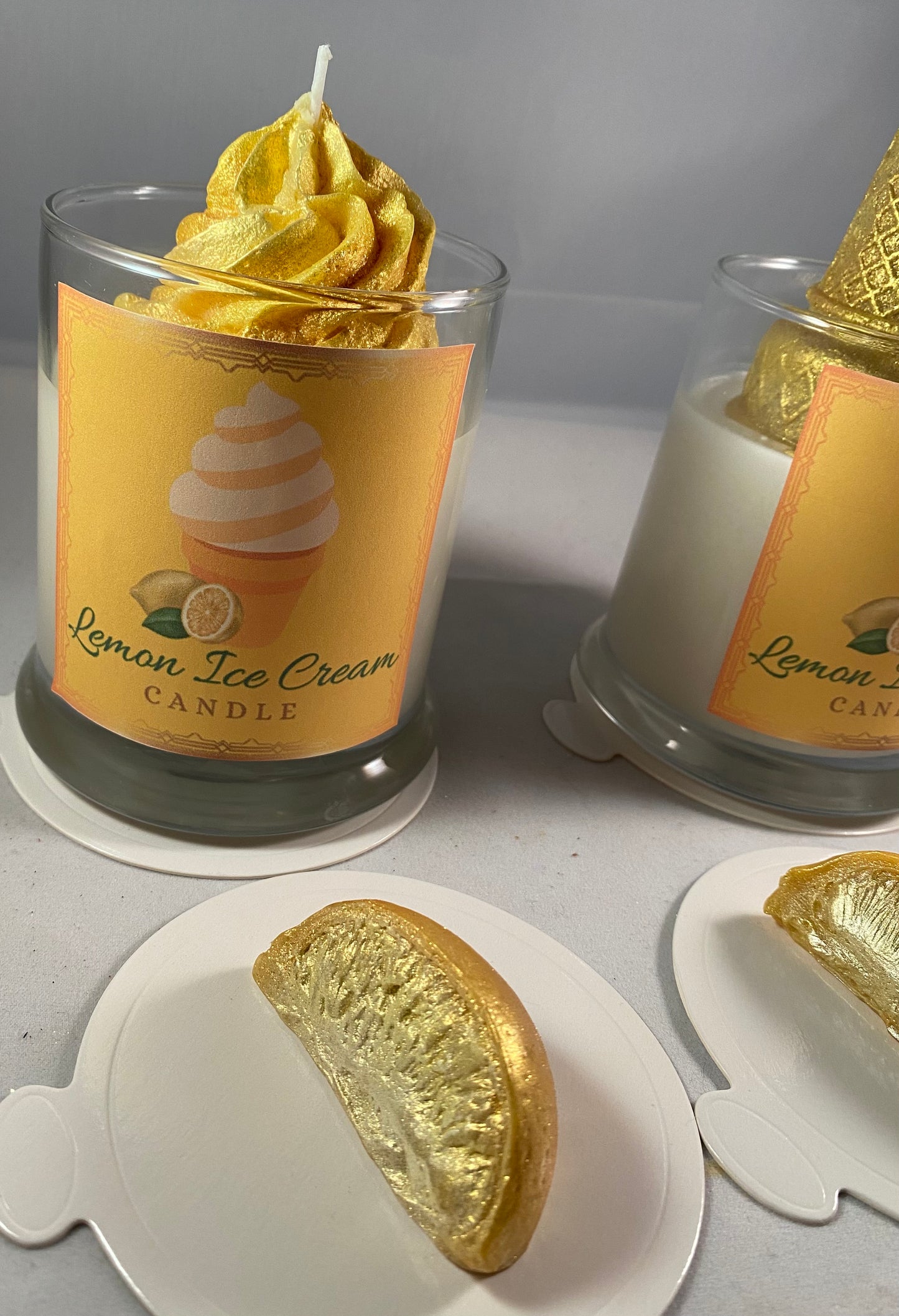 Lemon Ice Cream Candle